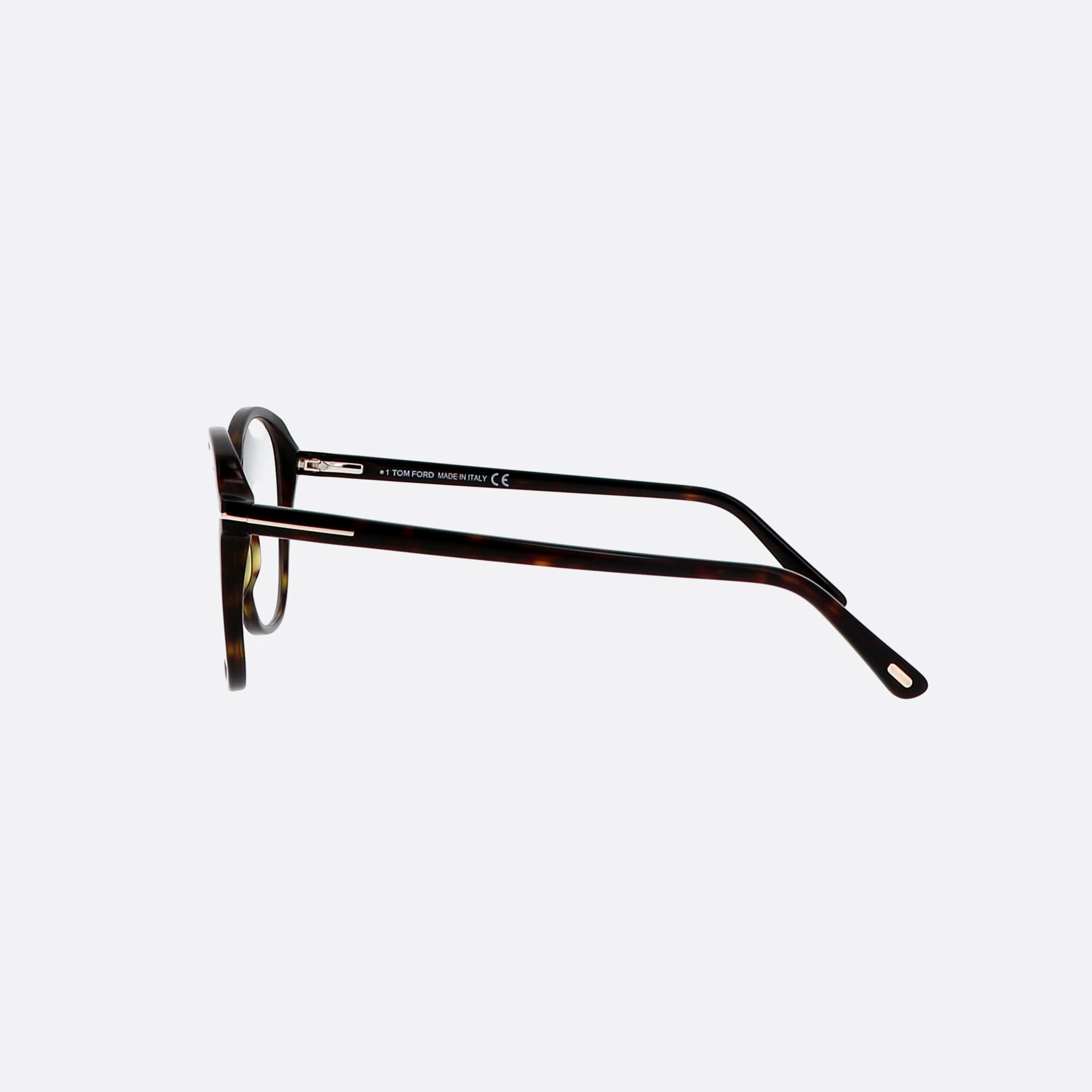 Tom 57mm Ford Ft5708 Tortoise Round Women Eyeglasses - Detail View