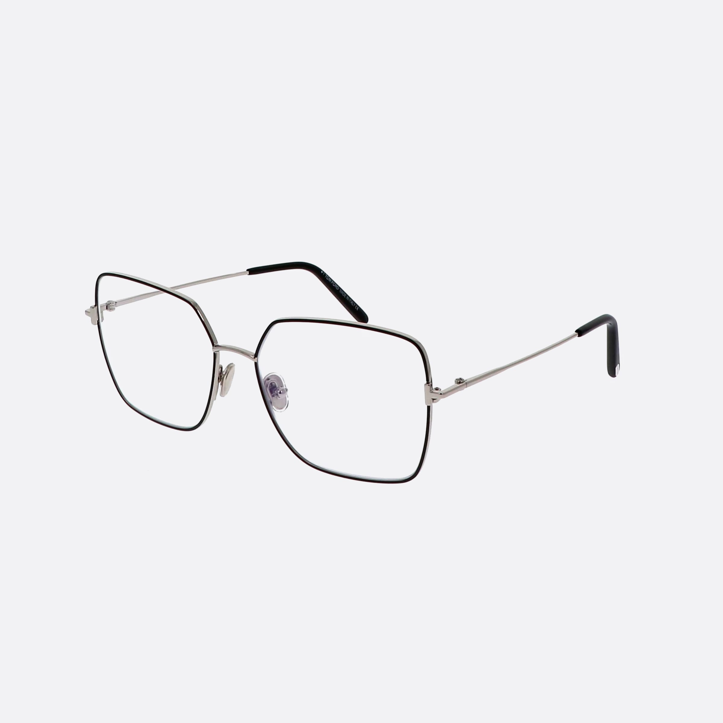 Tom 57mm Ford Ft5739 Silver Square Women Eyeglasses - Main View