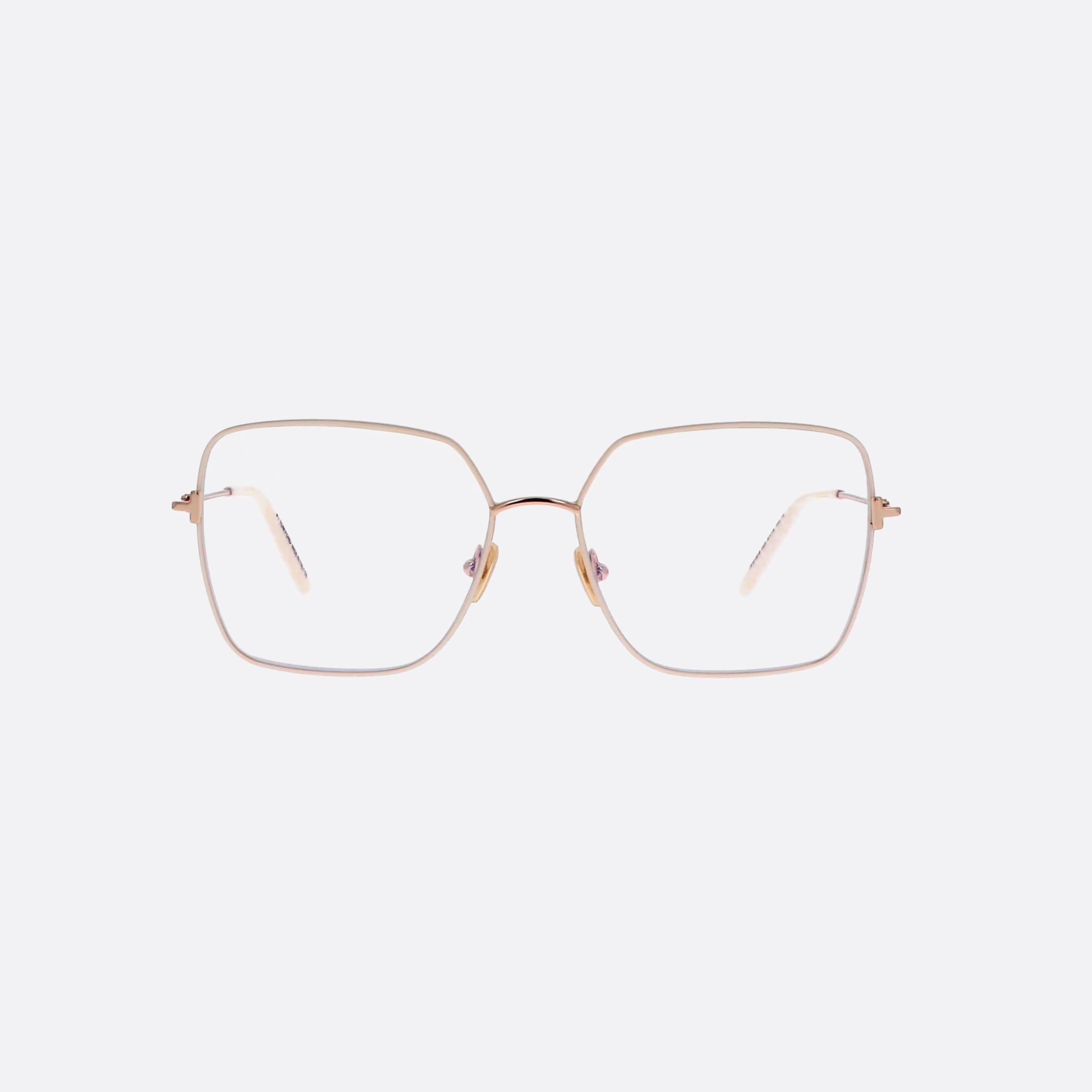 Tom 57mm Ford Ft5739 Gold Square Women Eyeglasses - Side View