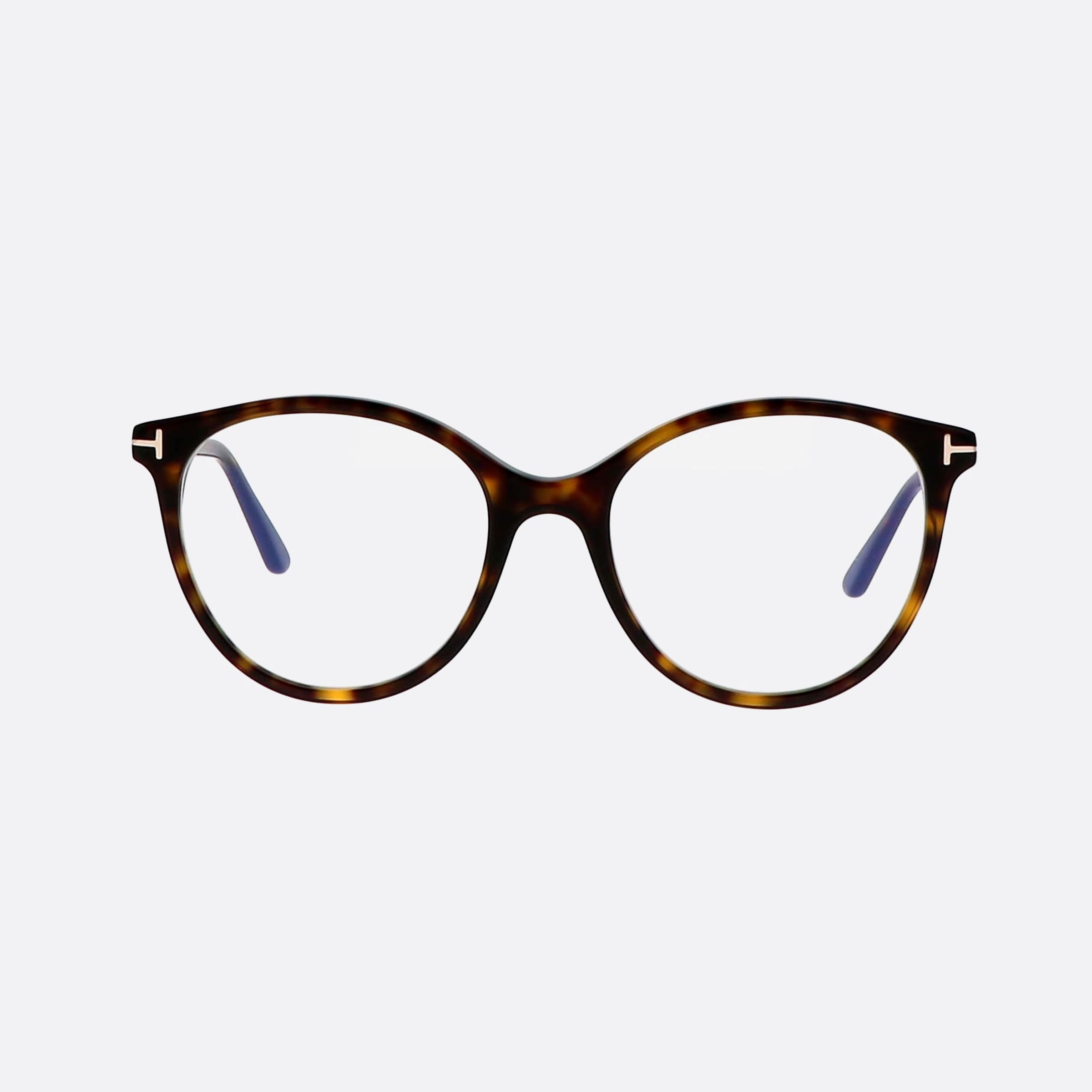 Tom 53mm Ford Ft5742 Tortoise Oval Women Eyeglasses - Side View