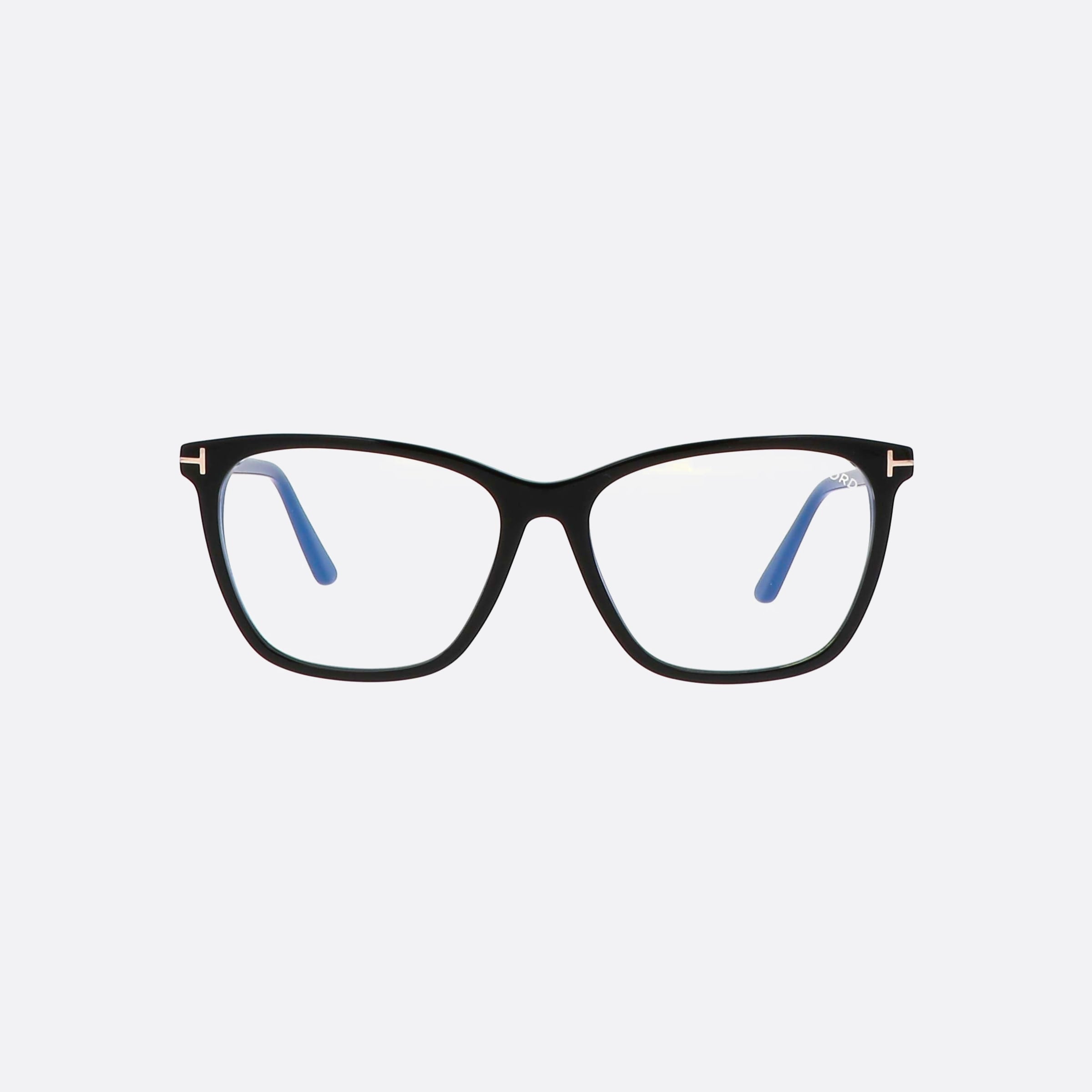 Tom 55mm Ford Ft5762 Black Square Women Eyeglasses - Side View