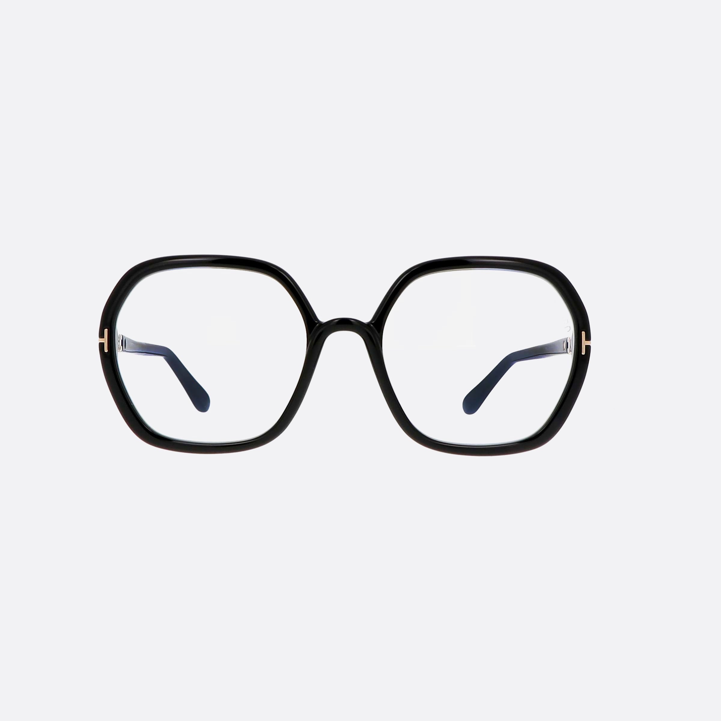 Tom 55mm Ford Ft5814 Black Square Women Eyeglasses - Side View