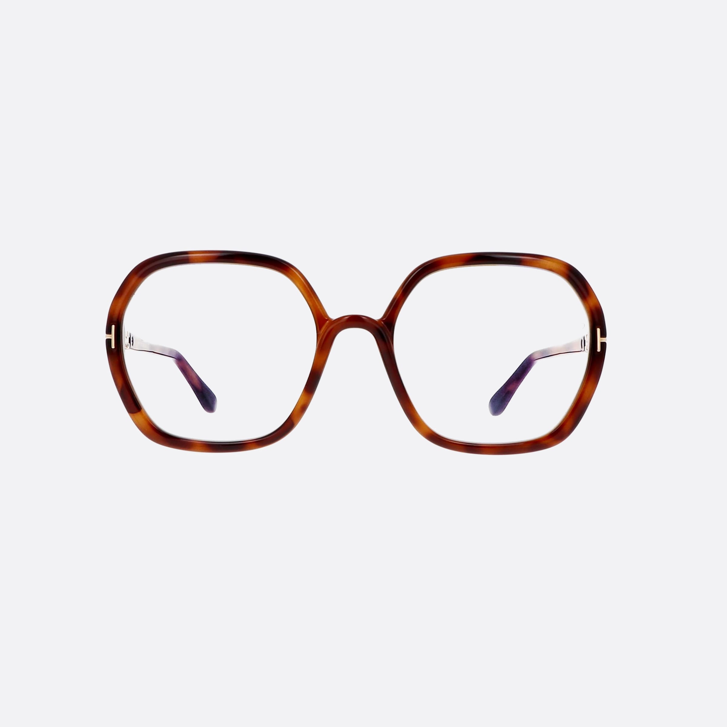 Tom 55mm Ford Ft5814 Tortoise Square Women Eyeglasses - Side View