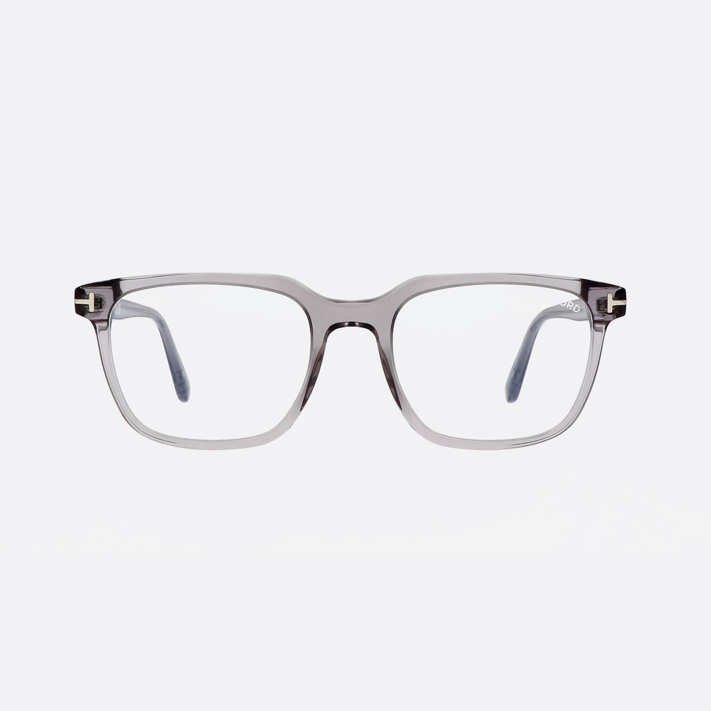 Tom 53mm Ford Ft5818 Clear Rectangle Men Eyeglasses - Side View