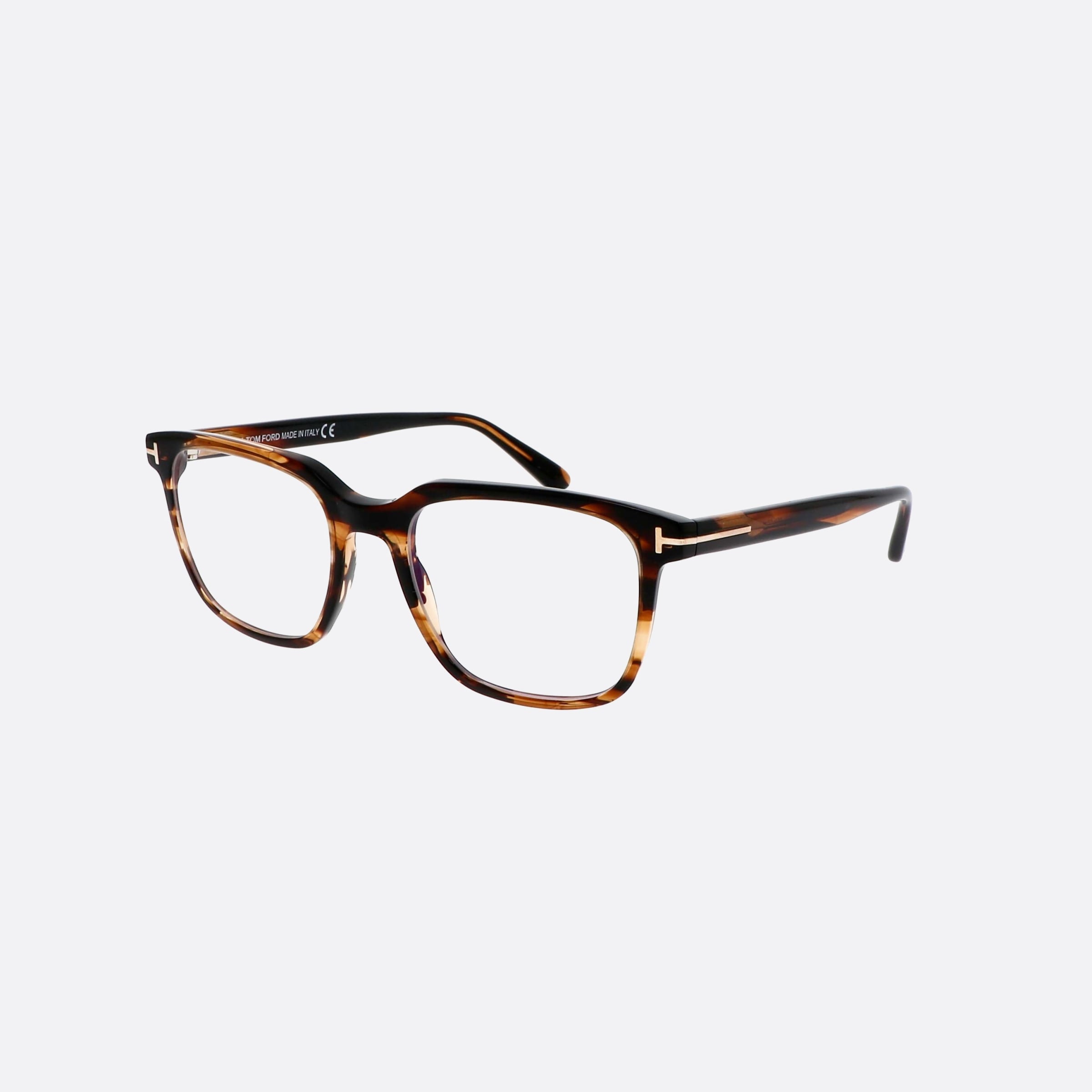 Tom 53mm Ford Ft5818 Tortoise Rectangle Men Eyeglasses - Main View