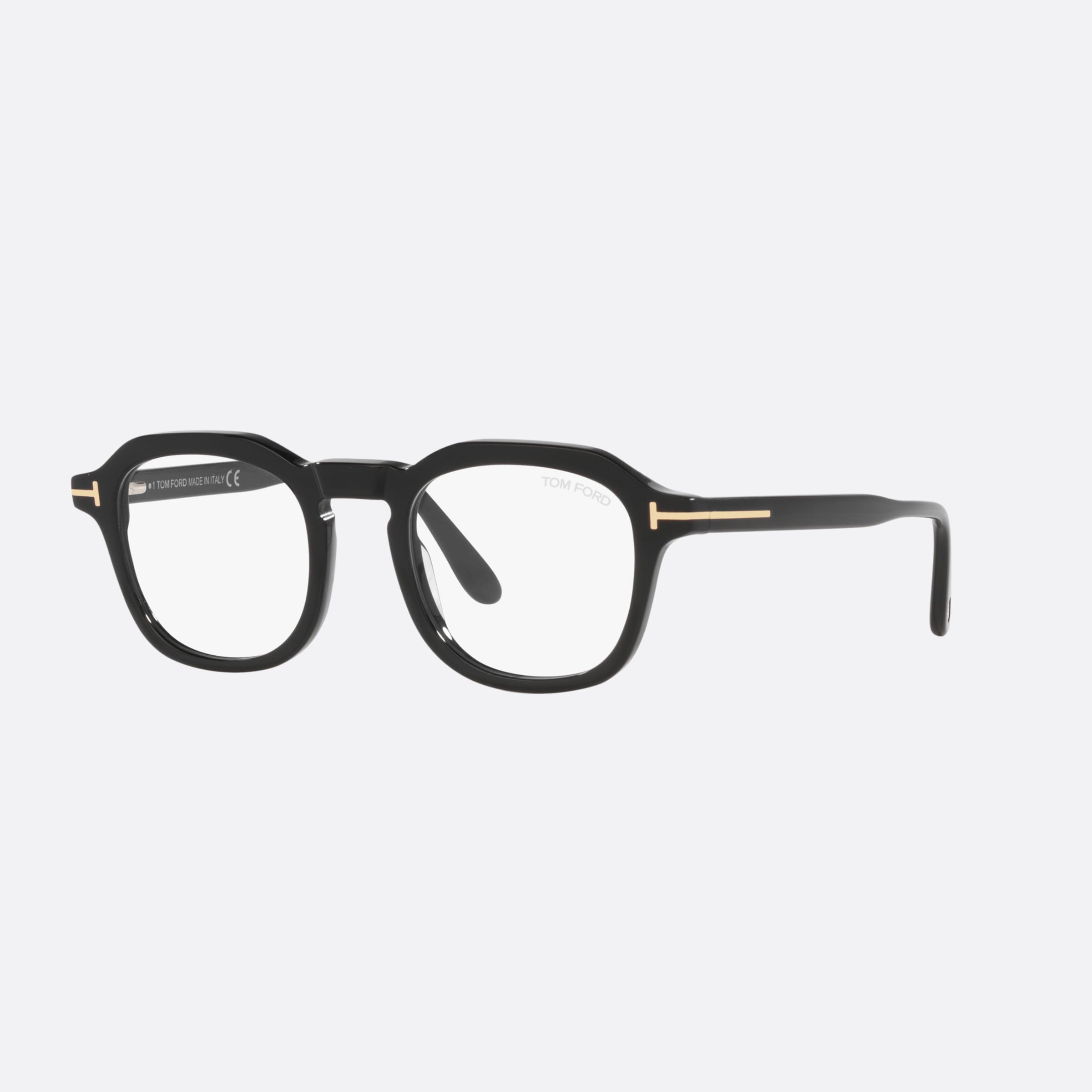 Tom 49mm Ford Ft5836 Black Round Men Eyeglasses - Main View