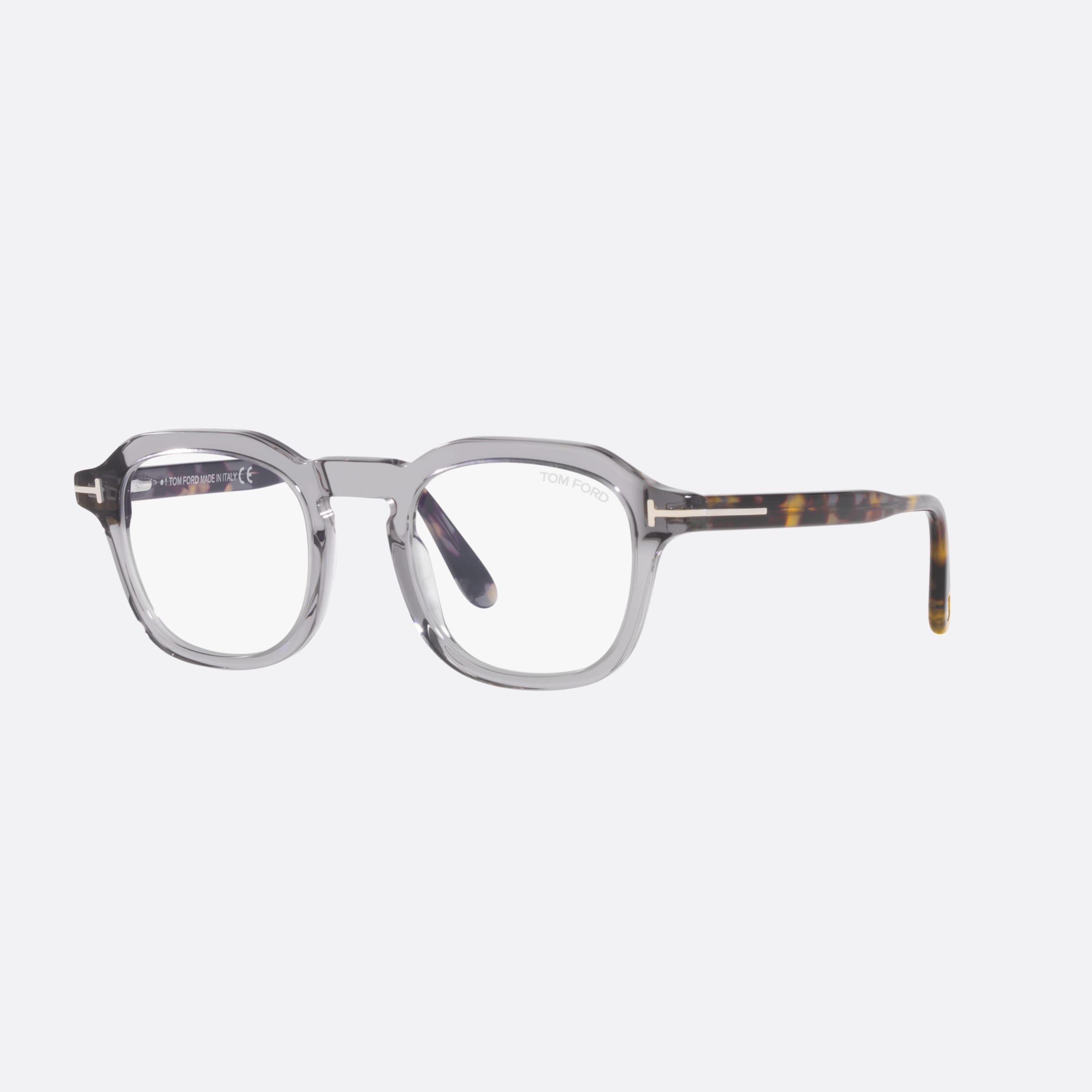 Tom 49mm Ford Ft5836 Grey Round Men Eyeglasses - Main View