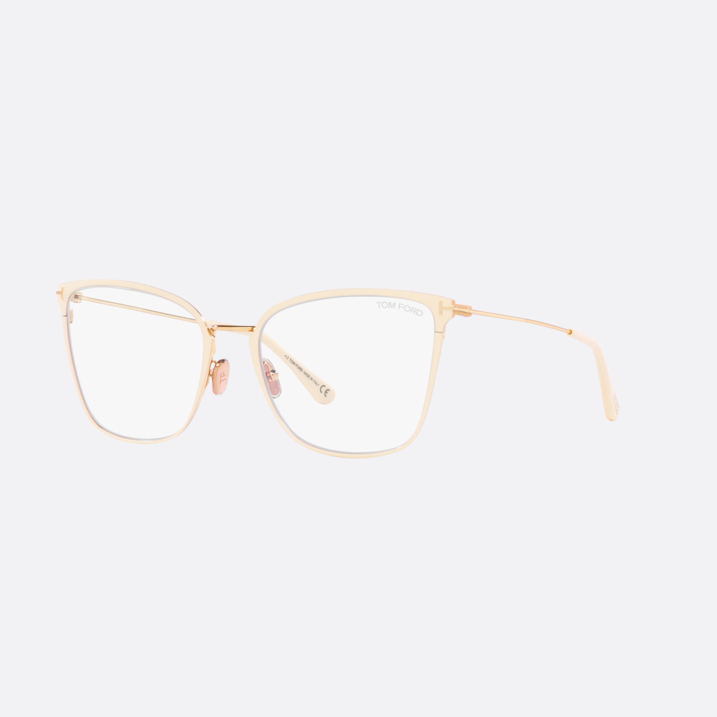 Tom 56mm Ford Ft5839 Beige Butterfly Women Eyeglasses - Main View