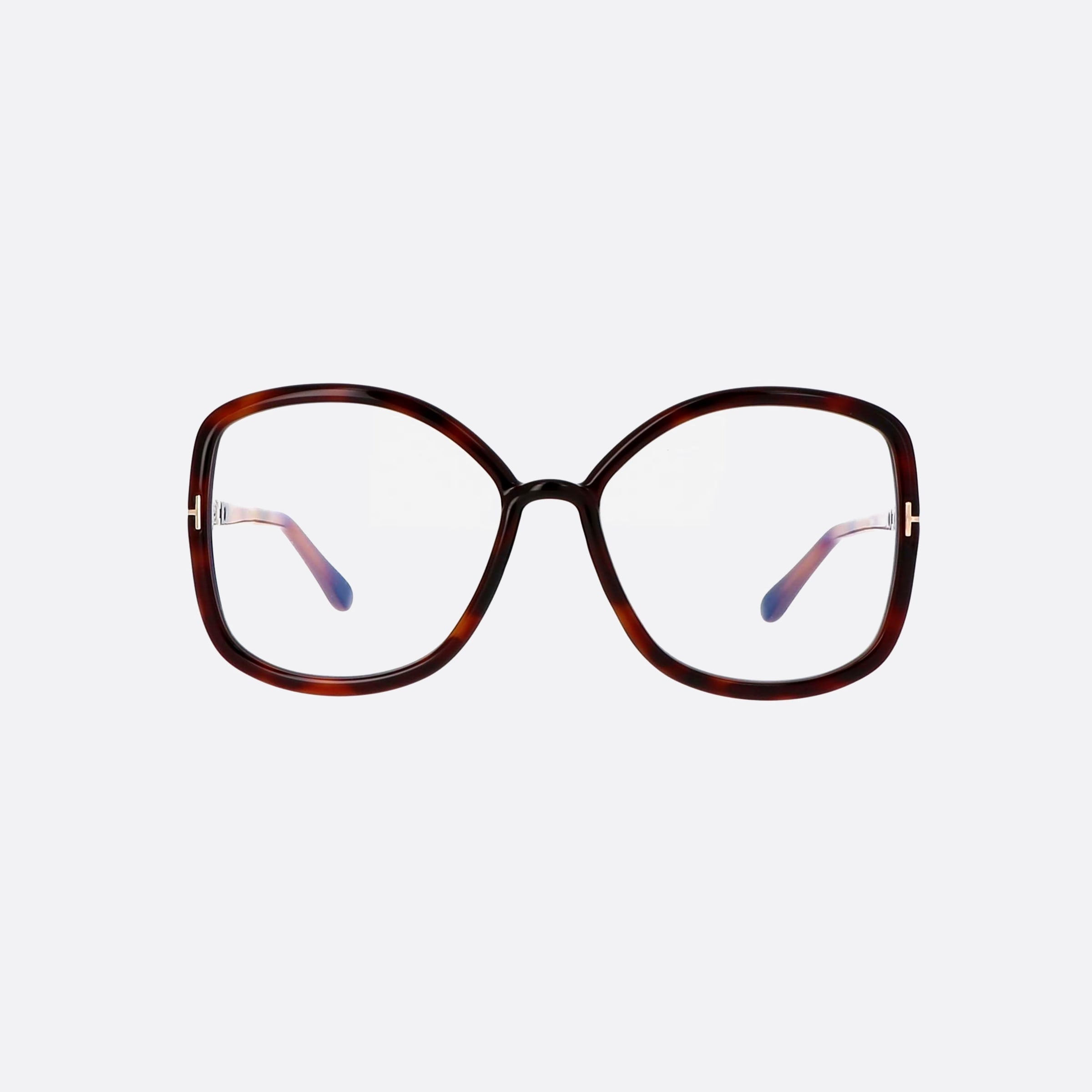 Tom 56mm Ford Ft5845 Tortoise Butterfly Women Eyeglasses - Side View