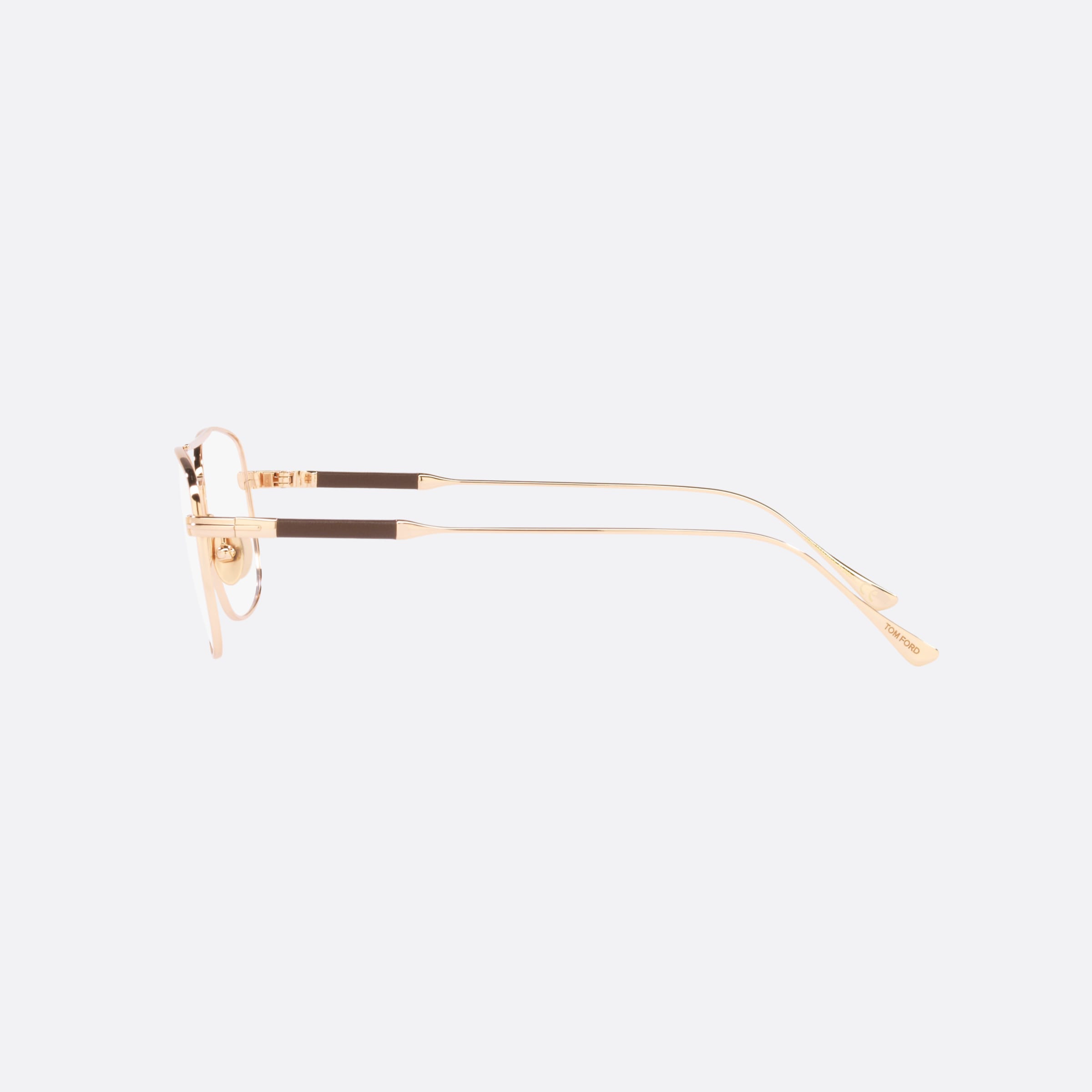 Tom 54mm Ford Ft5848 Gold Square Men Eyeglasses - Detail View
