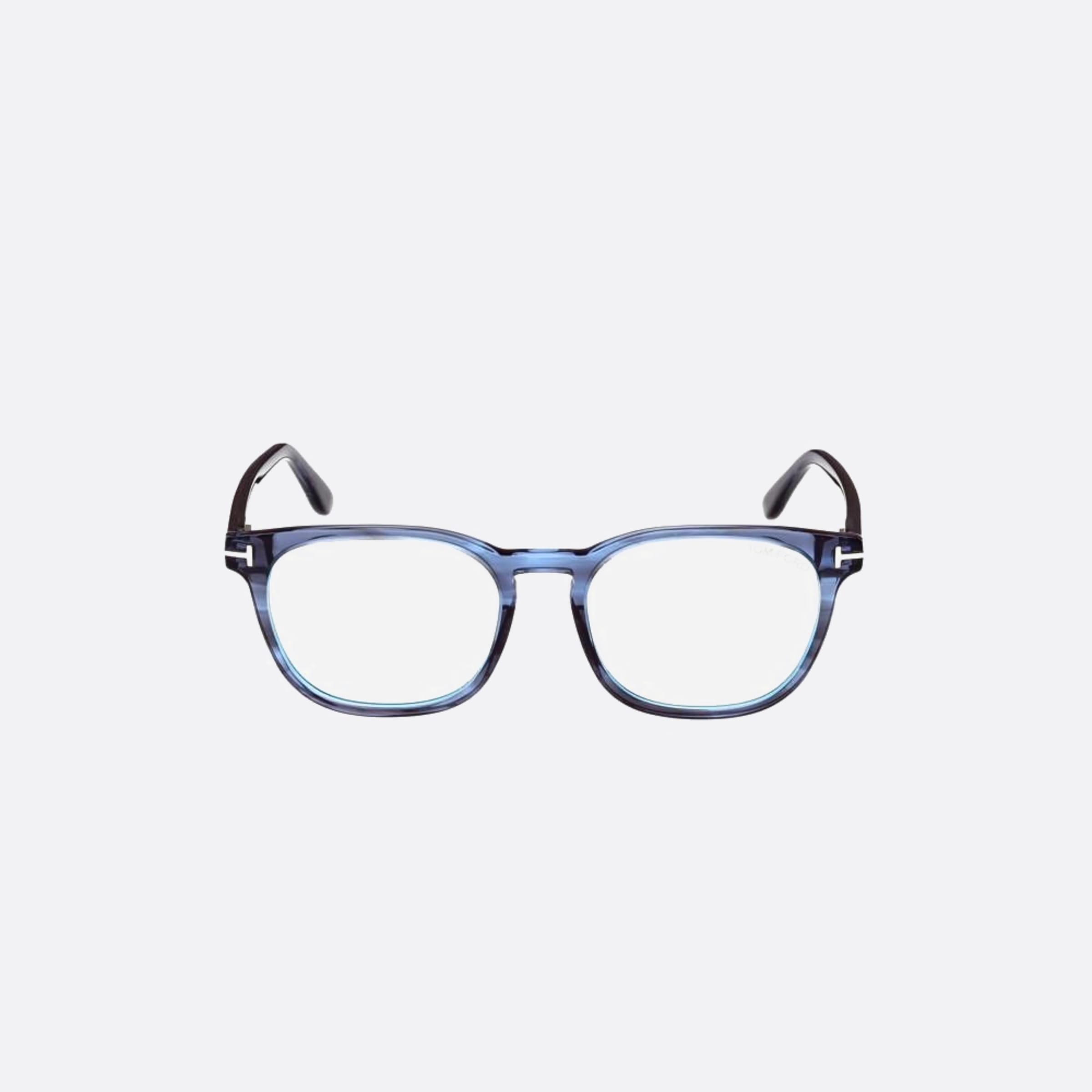 Tom 51mm Ford Ft5868 Blue Block Blue Squared Men Eyeglasses - Main View