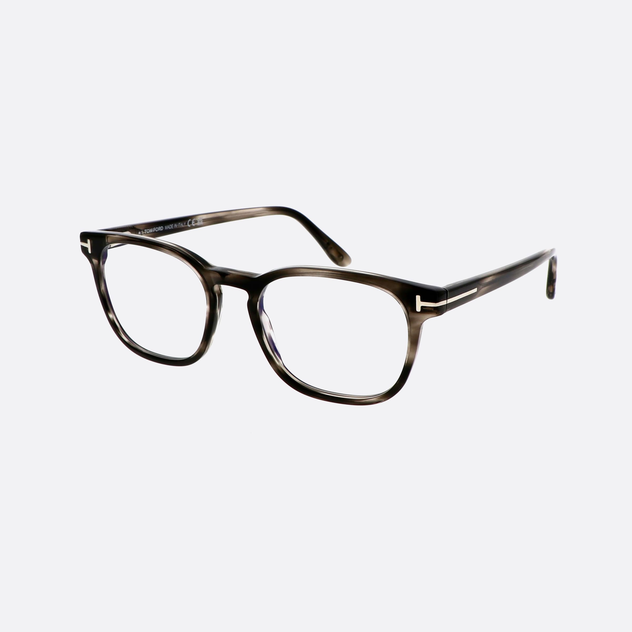 Tom 51mm Ford Ft5868 Grey Squared Men Eyeglasses - Main View