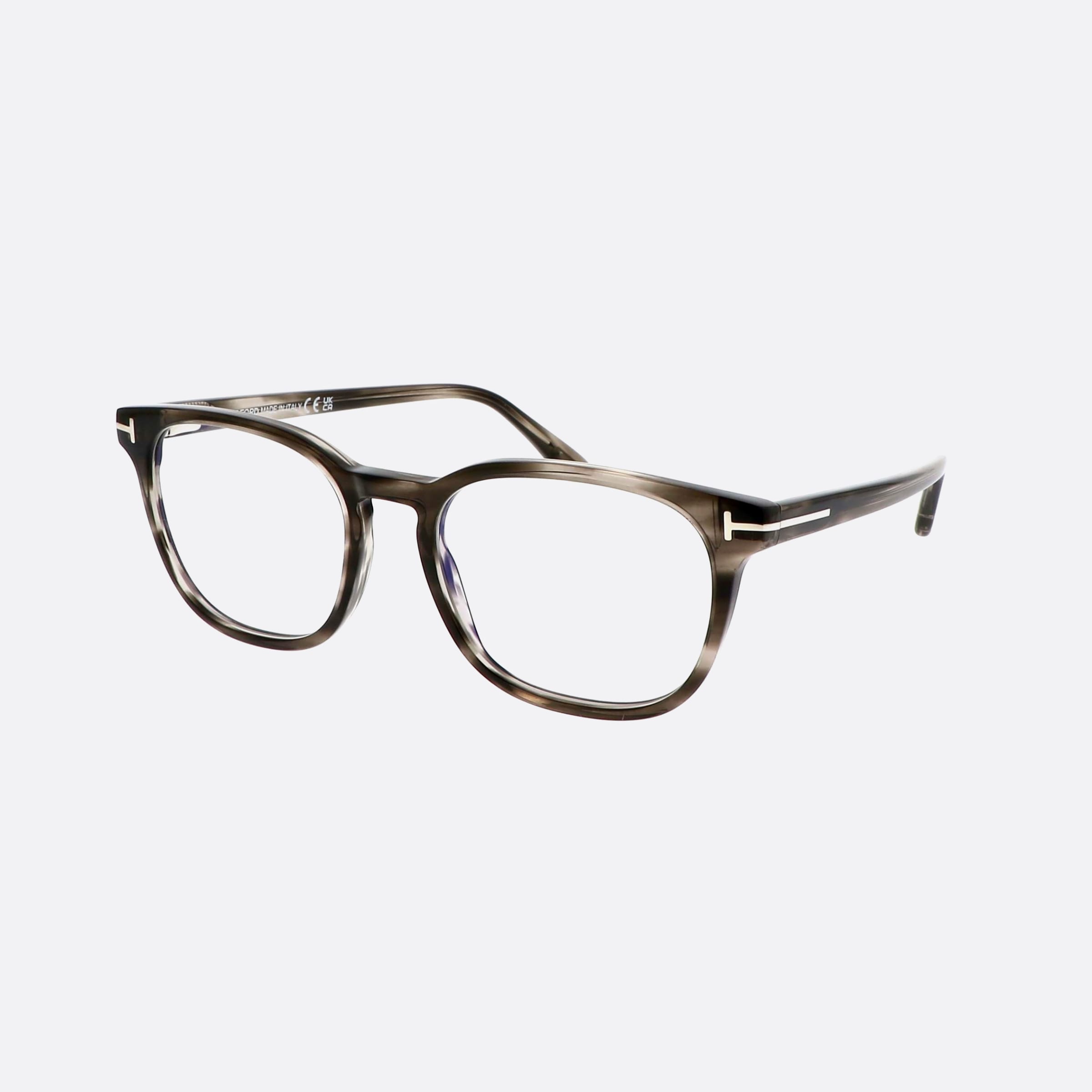 Tom 53mm Ford Ft5868 Grey Squared Men Eyeglasses - Main View