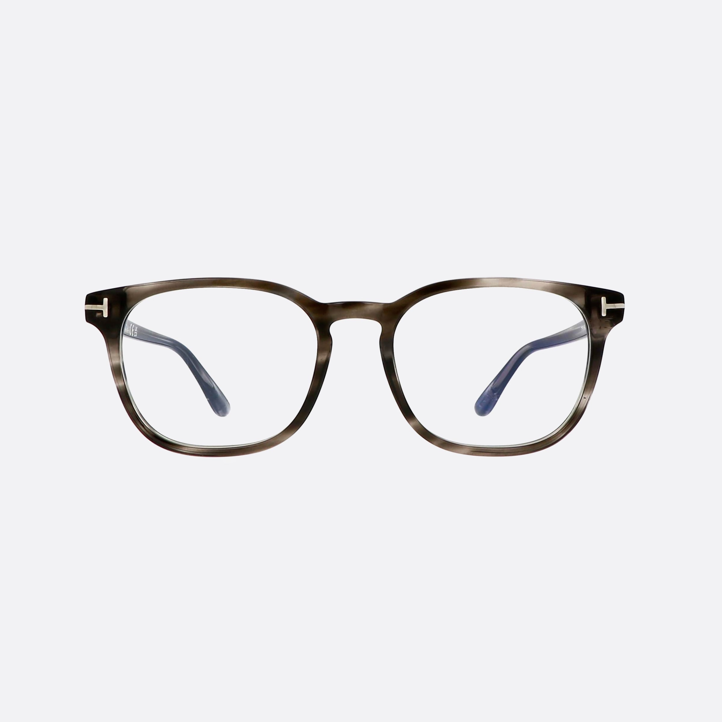 Tom 53mm Ford Ft5868 Grey Squared Men Eyeglasses - Side View