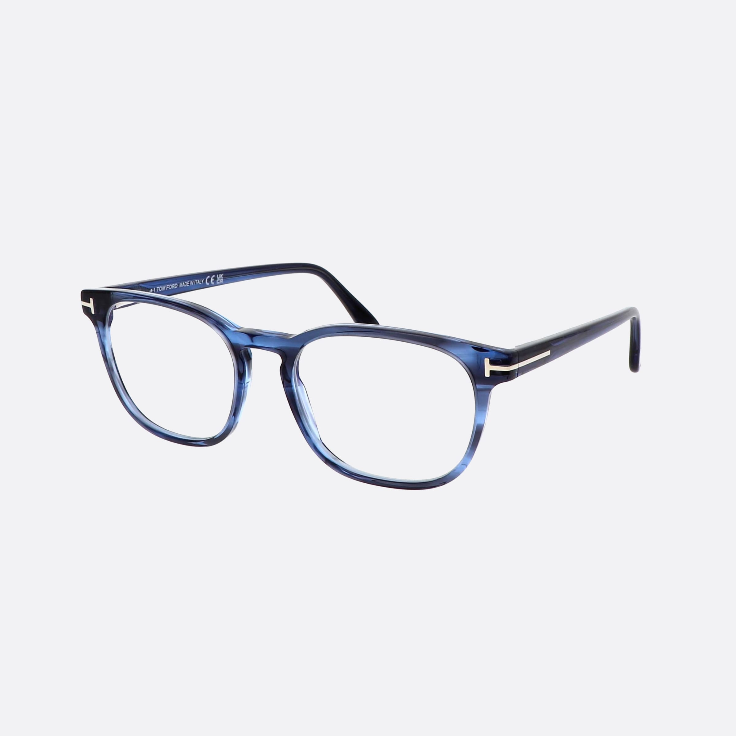 Tom 53mm Ford Ft5868 Blue Squared Men Eyeglasses - Main View