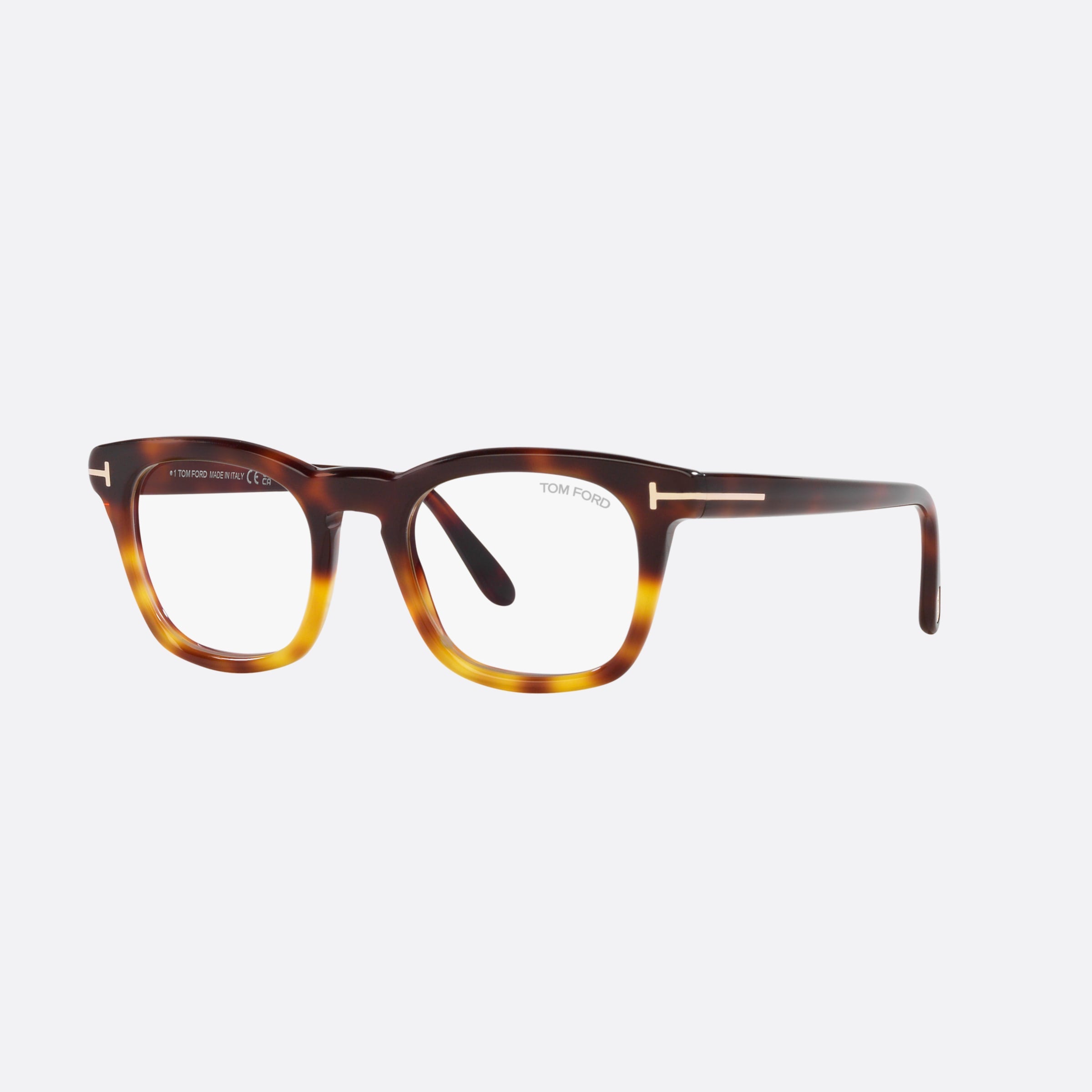 Tom 50mm Ford Ft5870 Havana Square Men Eyeglasses - Main View