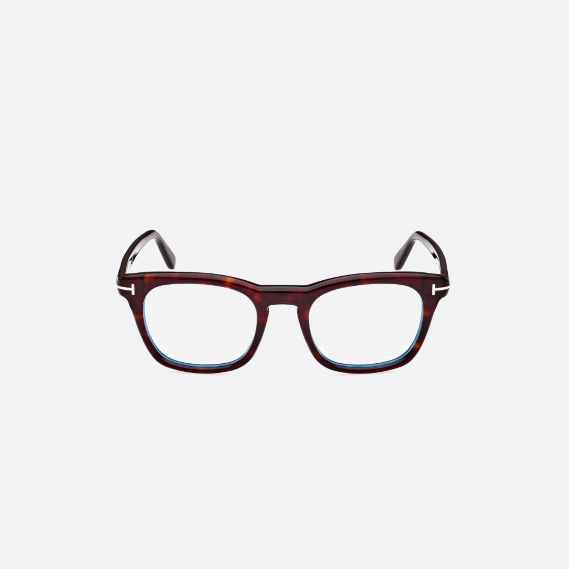 Tom 50mm Ford Ft5870 Blue Block Black Squared Men Eyeglasses - Main View