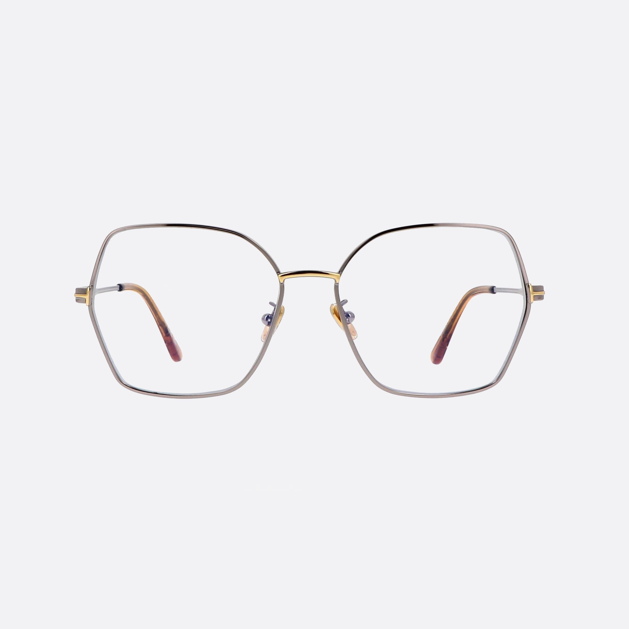 Tom 56mm Ford Ft5876 Silver Butterfly Women Eyeglasses - Side View