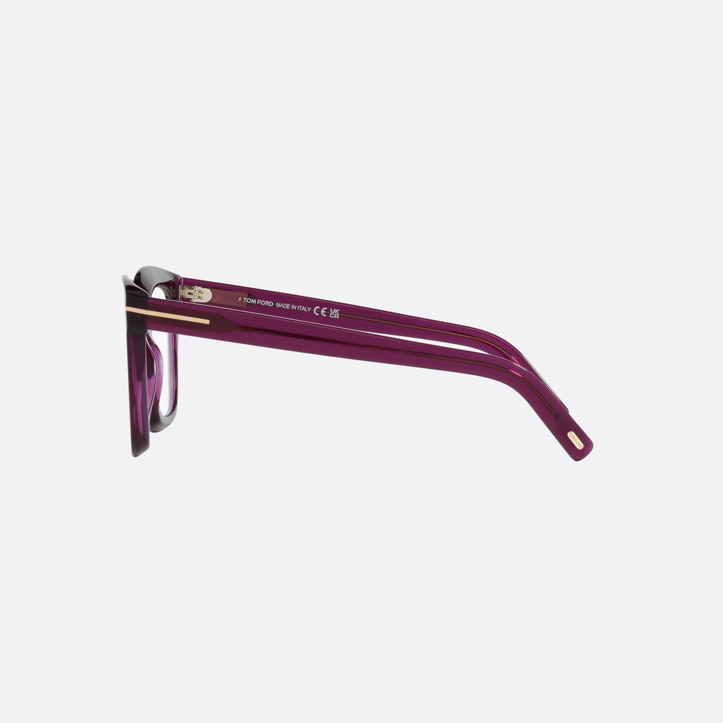 Tom 51mm Ford Ft5880 Purple Square Women Eyeglasses - Detail View