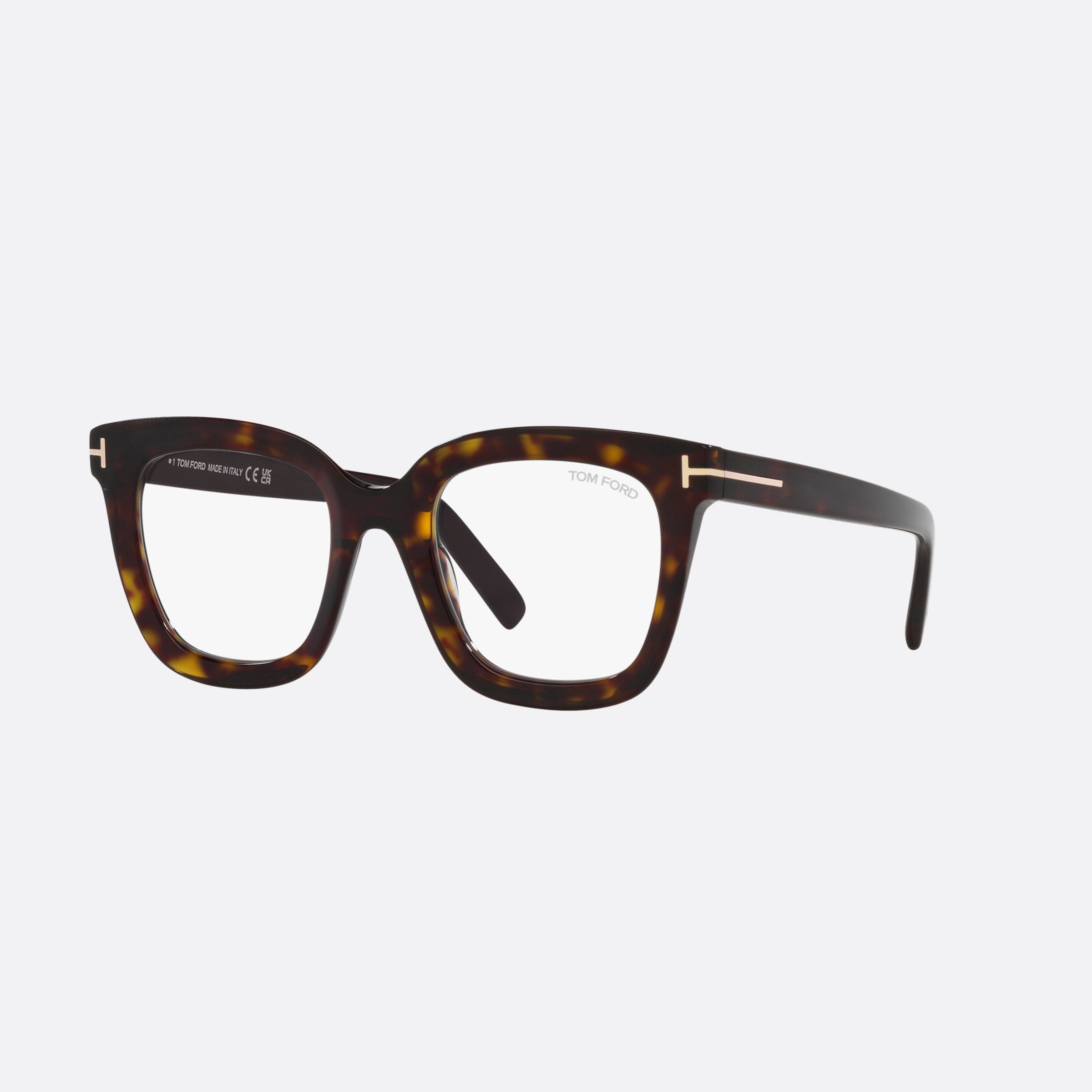Tom 51mm Ford Ft5880 Tortoise Square Women Eyeglasses - Main View