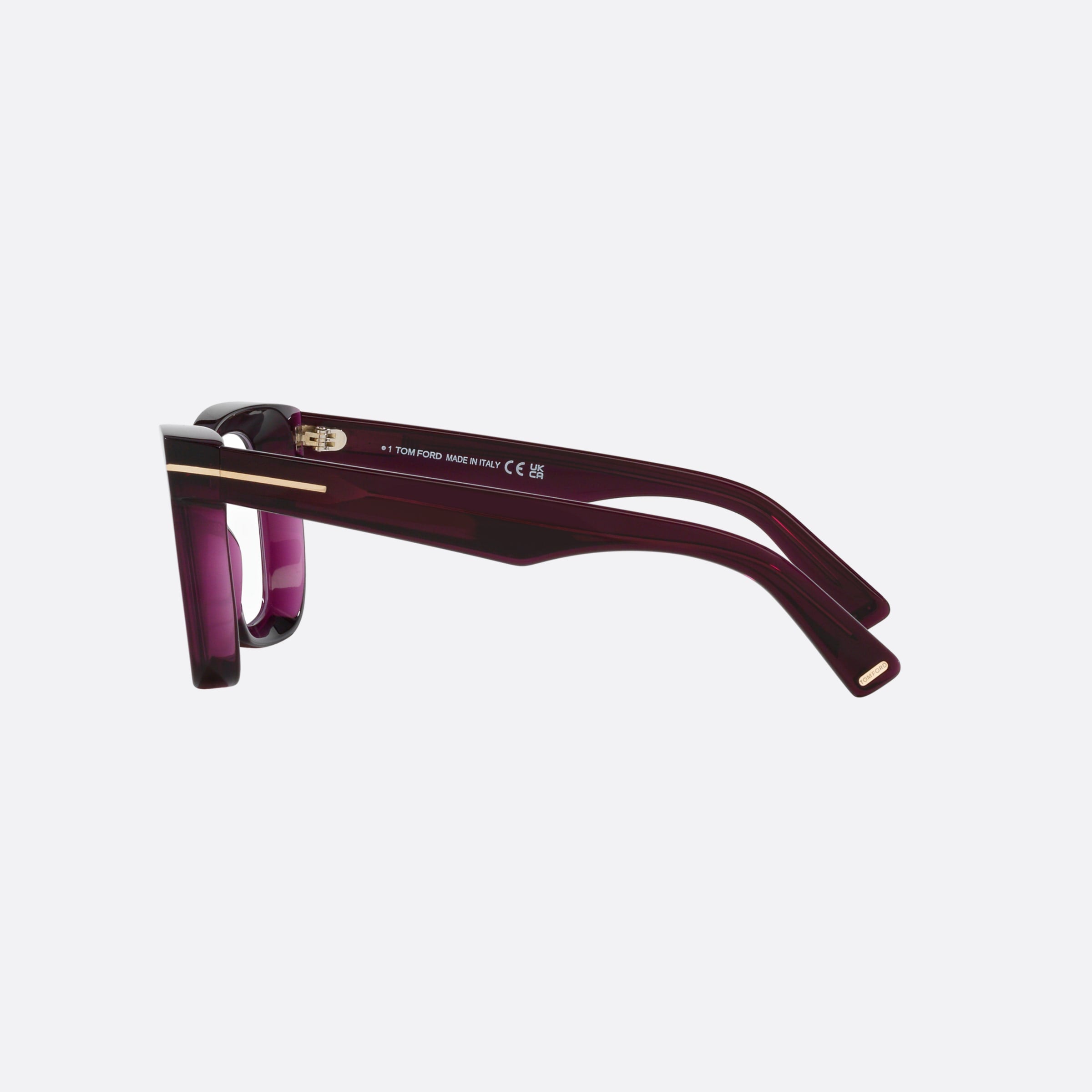 Tom 52mm Ford Ft5881 Purple Square Women Eyeglasses - Detail View