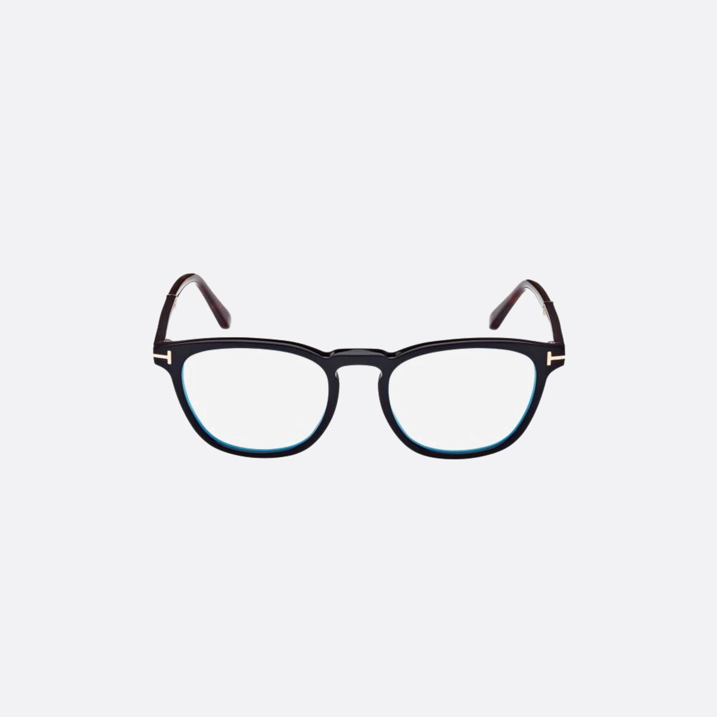 Tom 51mm Ford Ft5890 Blue Block Black Visor Unisex Eyeglasses - Main View
