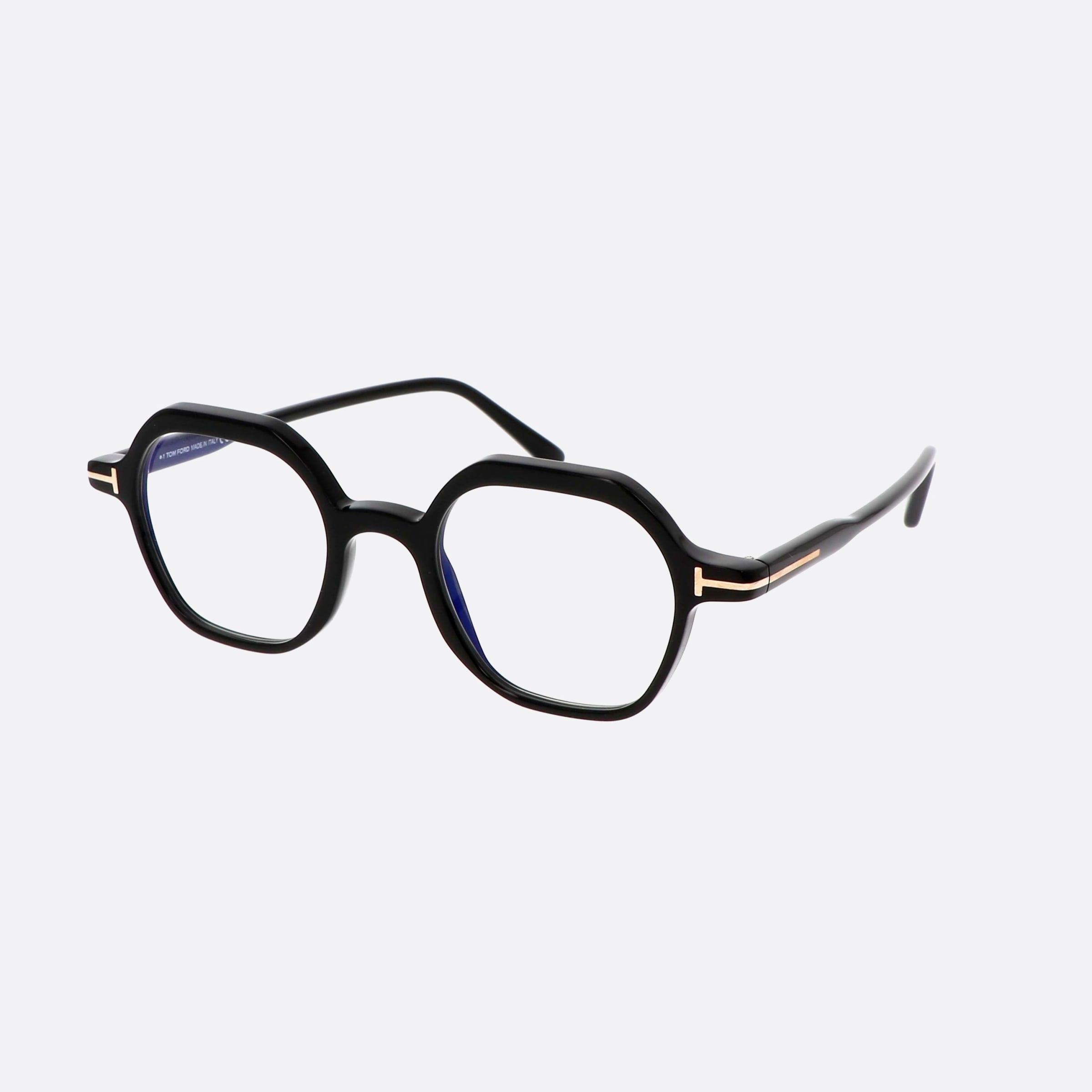 Tom 46mm Ford Ft5900 Black Geometric Men Eyeglasses - Main View