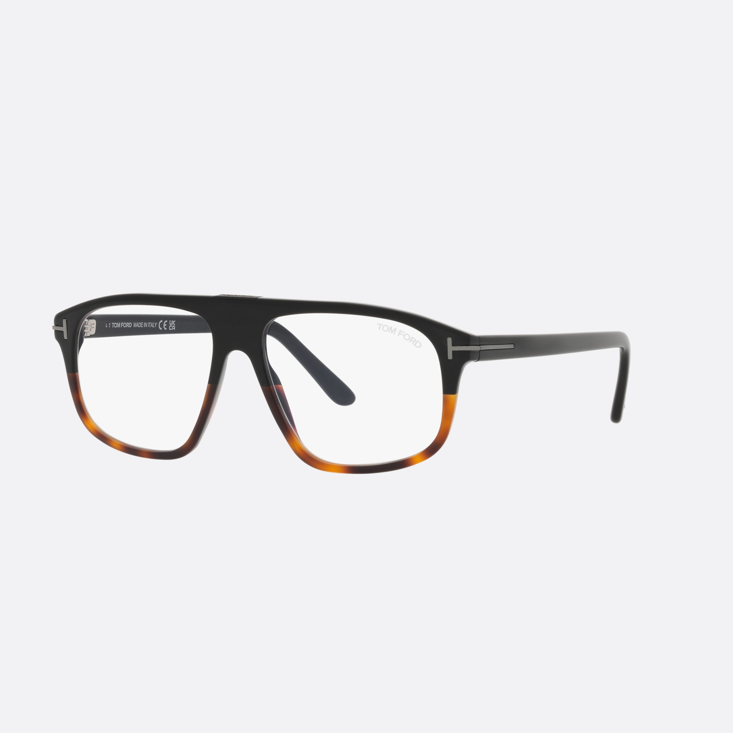 Tom 55mm Ford Ft5901 Havana Pilot Men Eyeglasses - Main View