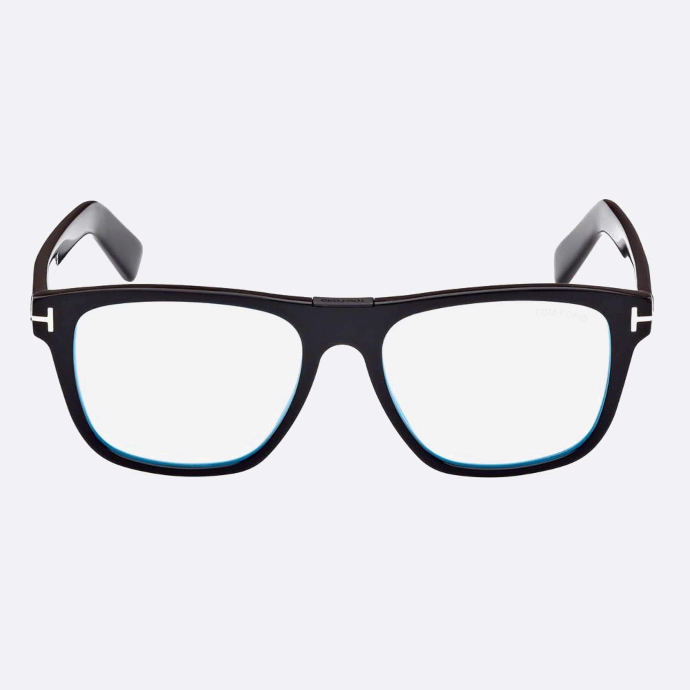 Tom 54mm Ford Ft5902 Blue Block Black Squared Men Eyeglasses - Main View