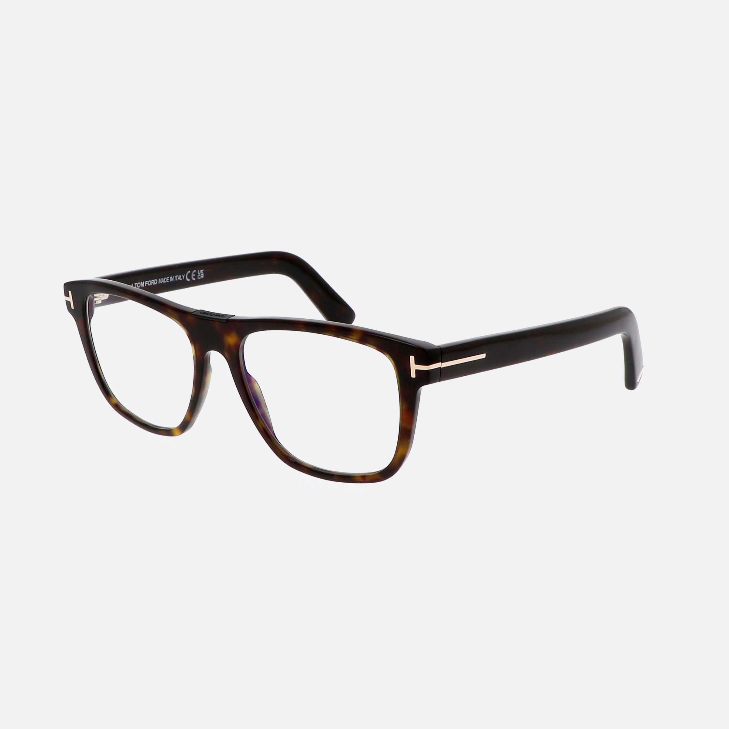 Tom 54mm Ford Ft5902 Havana Squared Men Eyeglasses - Main View