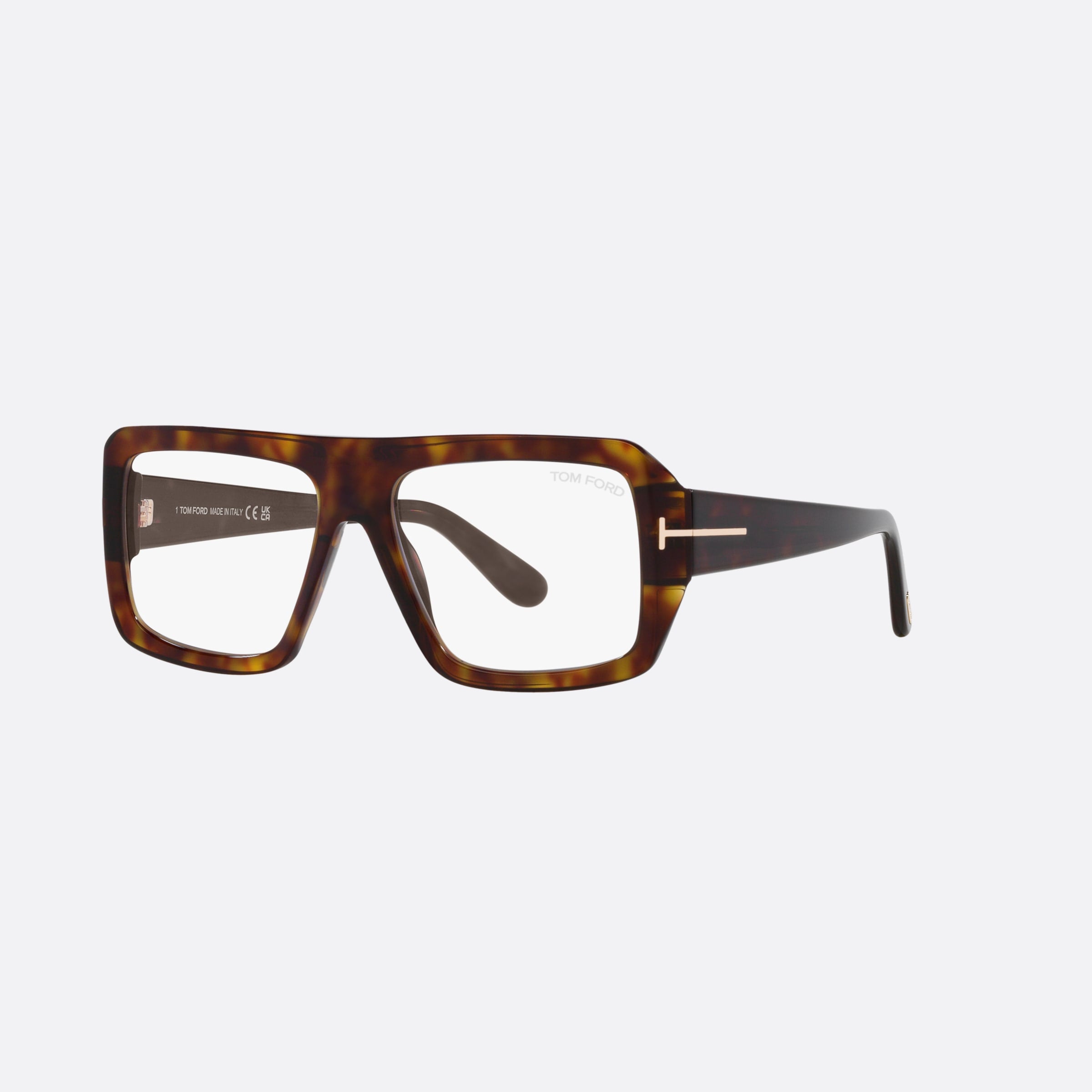 Tom 54mm Ford Ft5903 Havana Square Men Eyeglasses - Main View