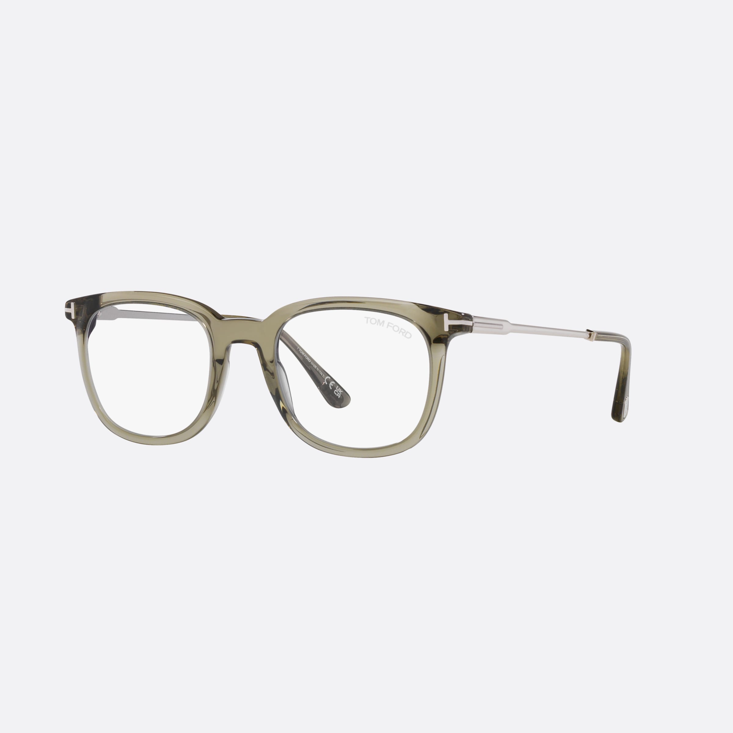 Tom 50mm Ford Ft5904 Green Square Men Eyeglasses - Main View