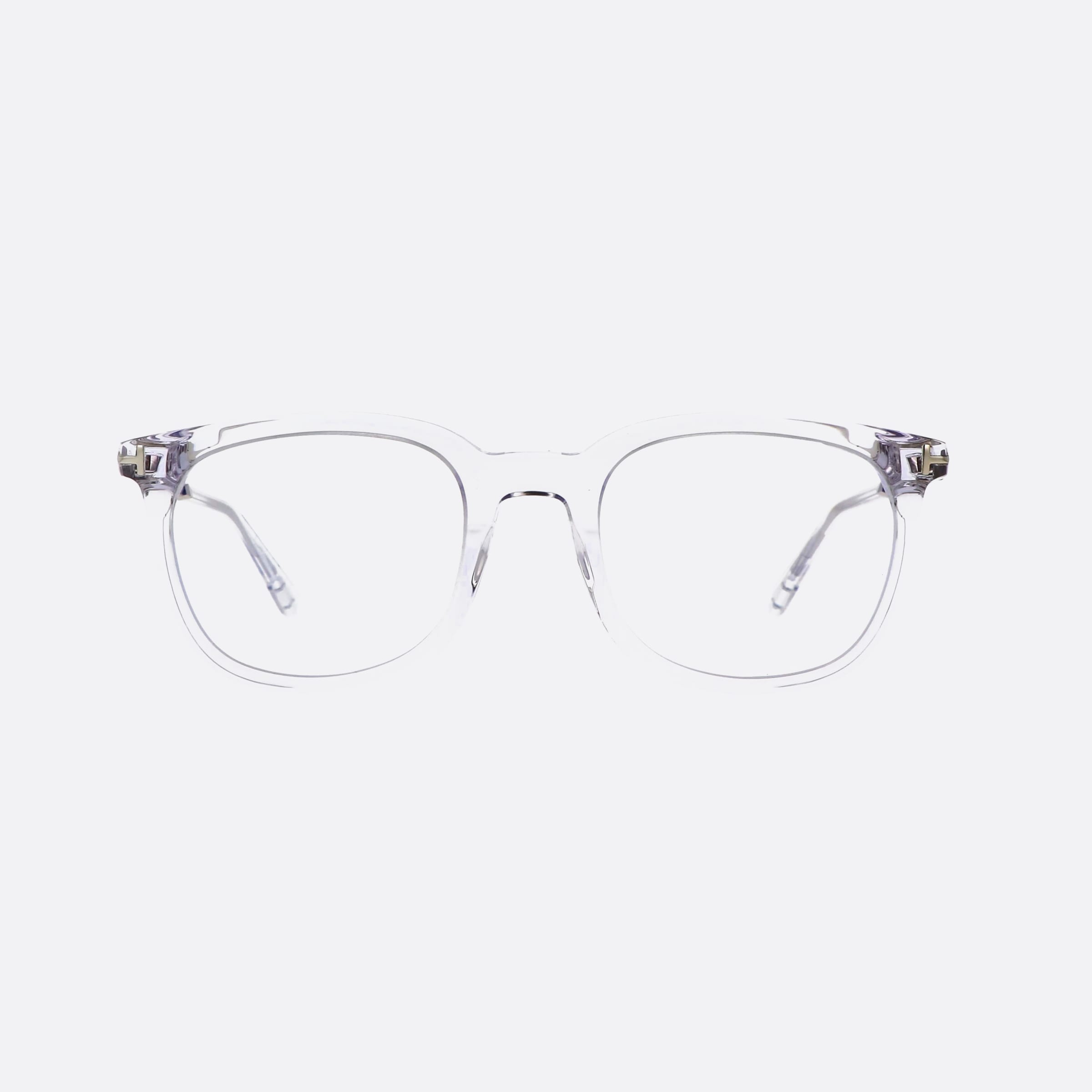 Tom 50mm Ford Ft5904 Transparent Squared Men Eyeglasses - Side View