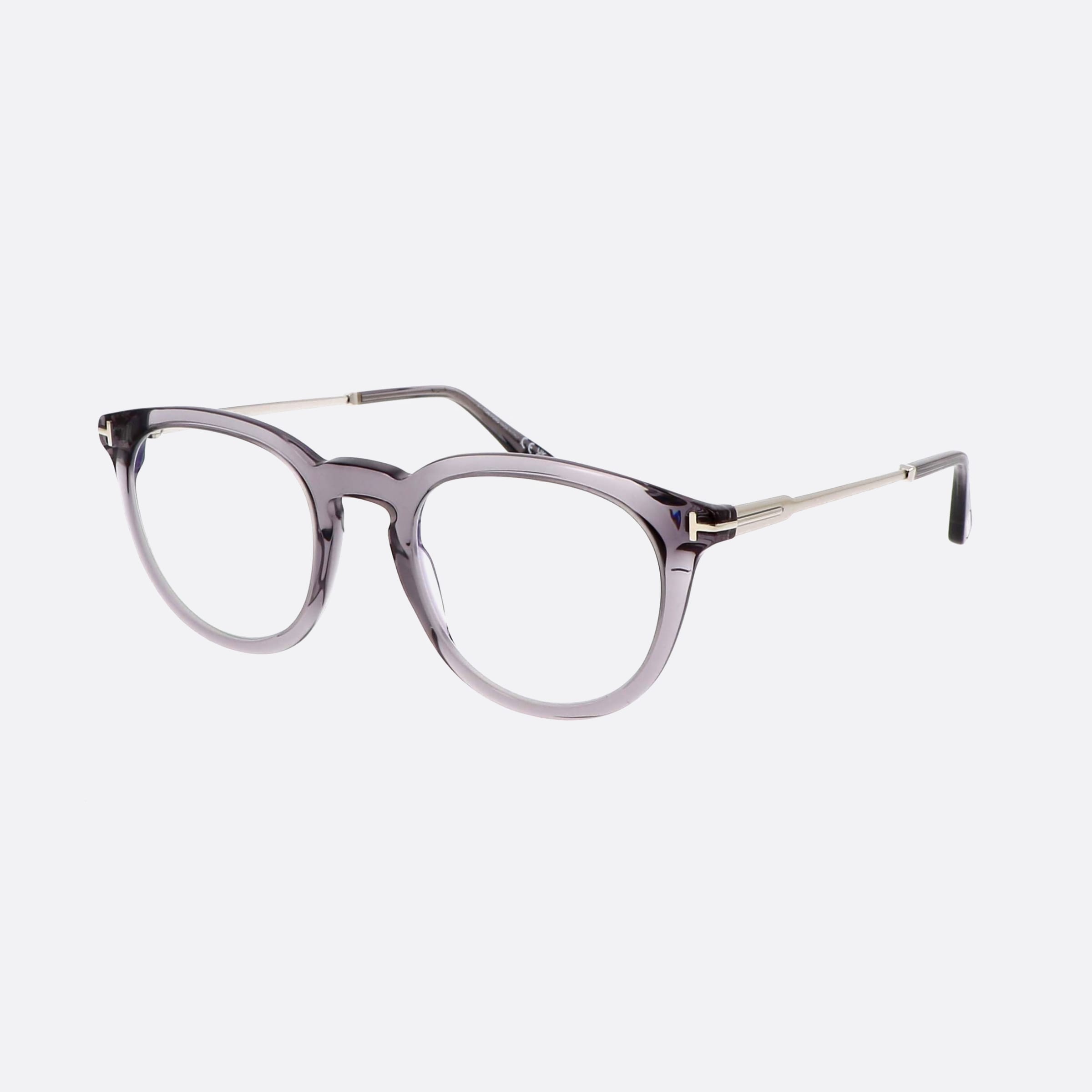 Tom 49mm Ford Ft5905 Grey Round Men Eyeglasses - Main View