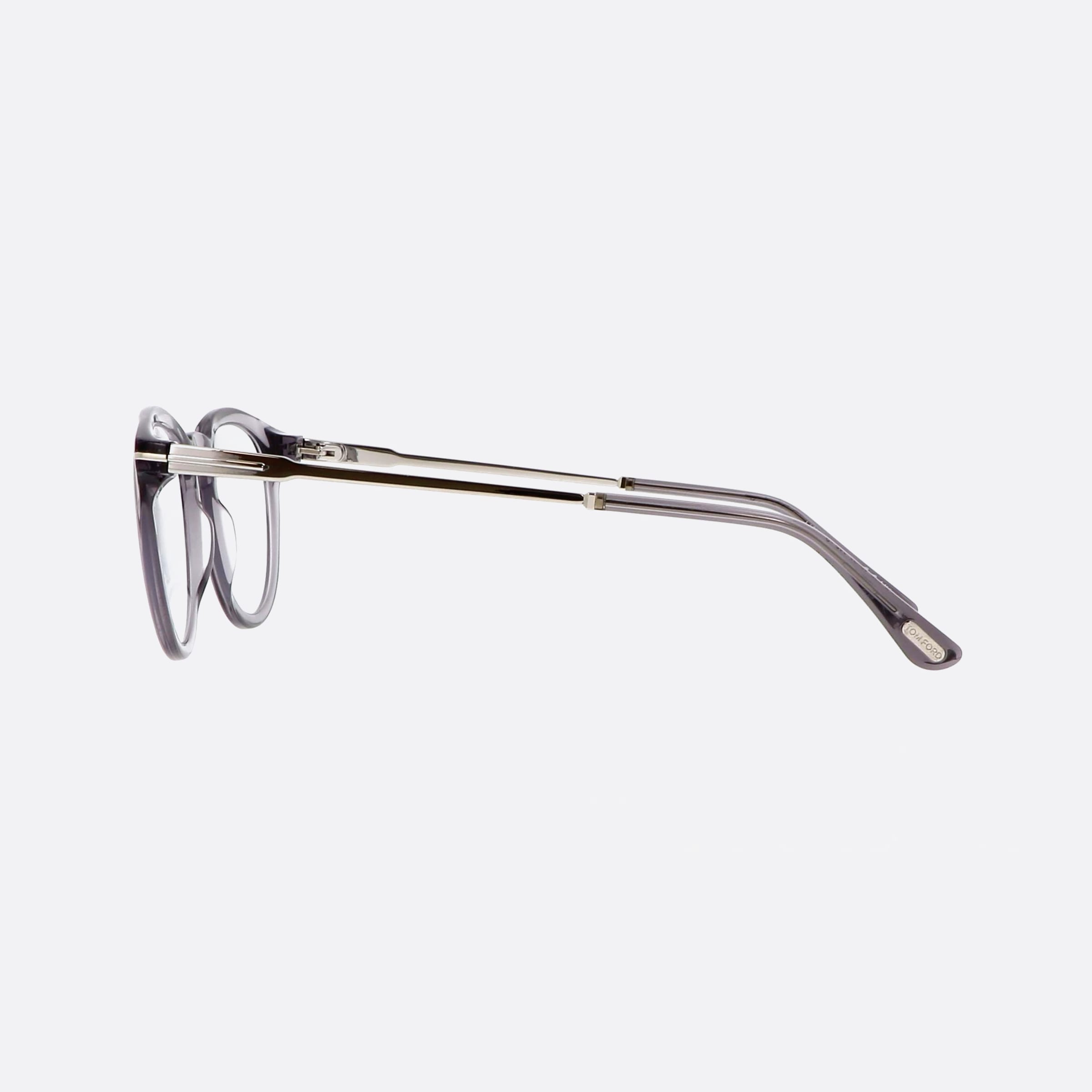 Tom 49mm Ford Ft5905 Grey Round Men Eyeglasses - Detail View