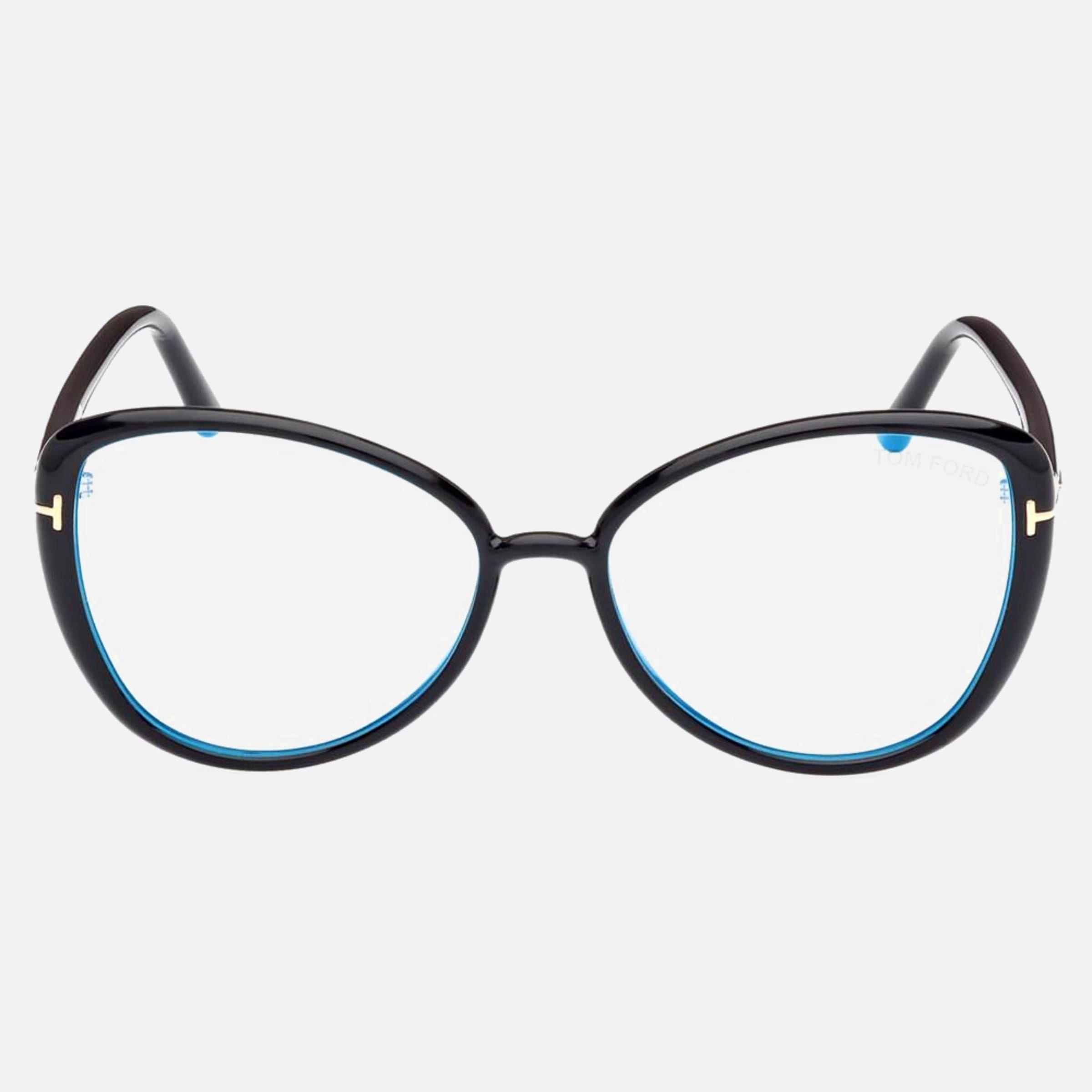 Tom 55mm Ford Ft5907 Blue Block Black Butterfly Women Eyeglasses - Main View