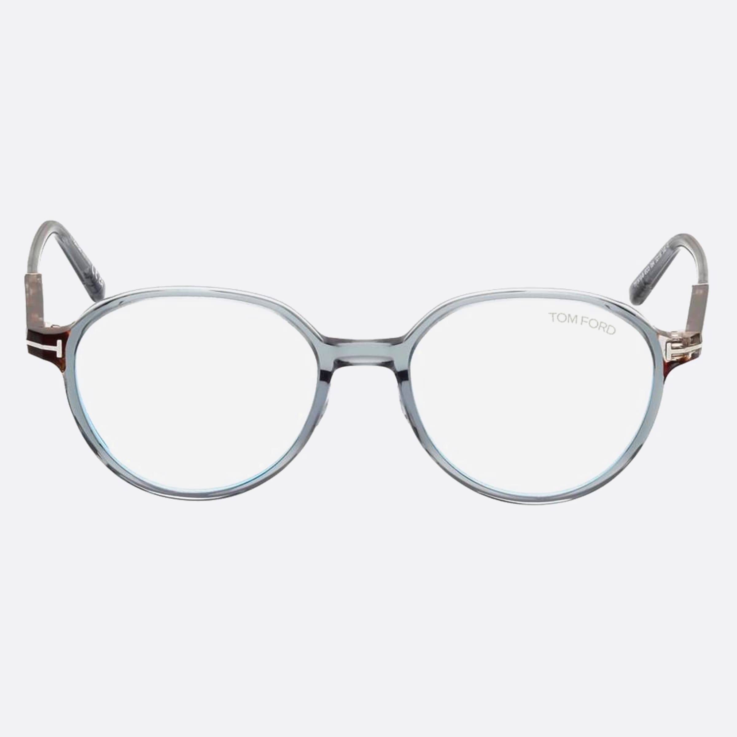 Tom 52mm Ford Ft5910 Blue Block Blue Round Women Eyeglasses - Main View