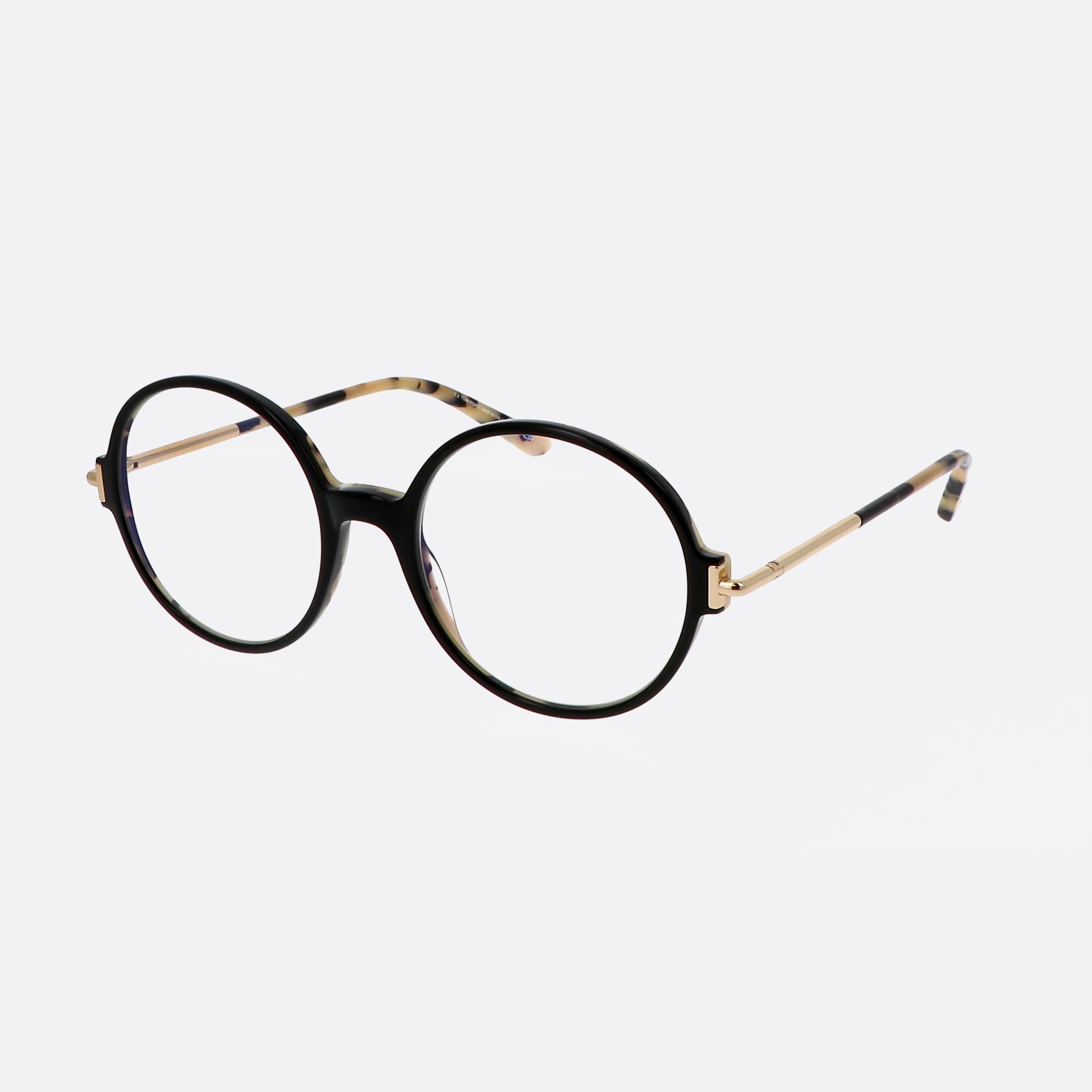 Tom 53mm Ford Ft5914 Black Round Women Eyeglasses - Main View
