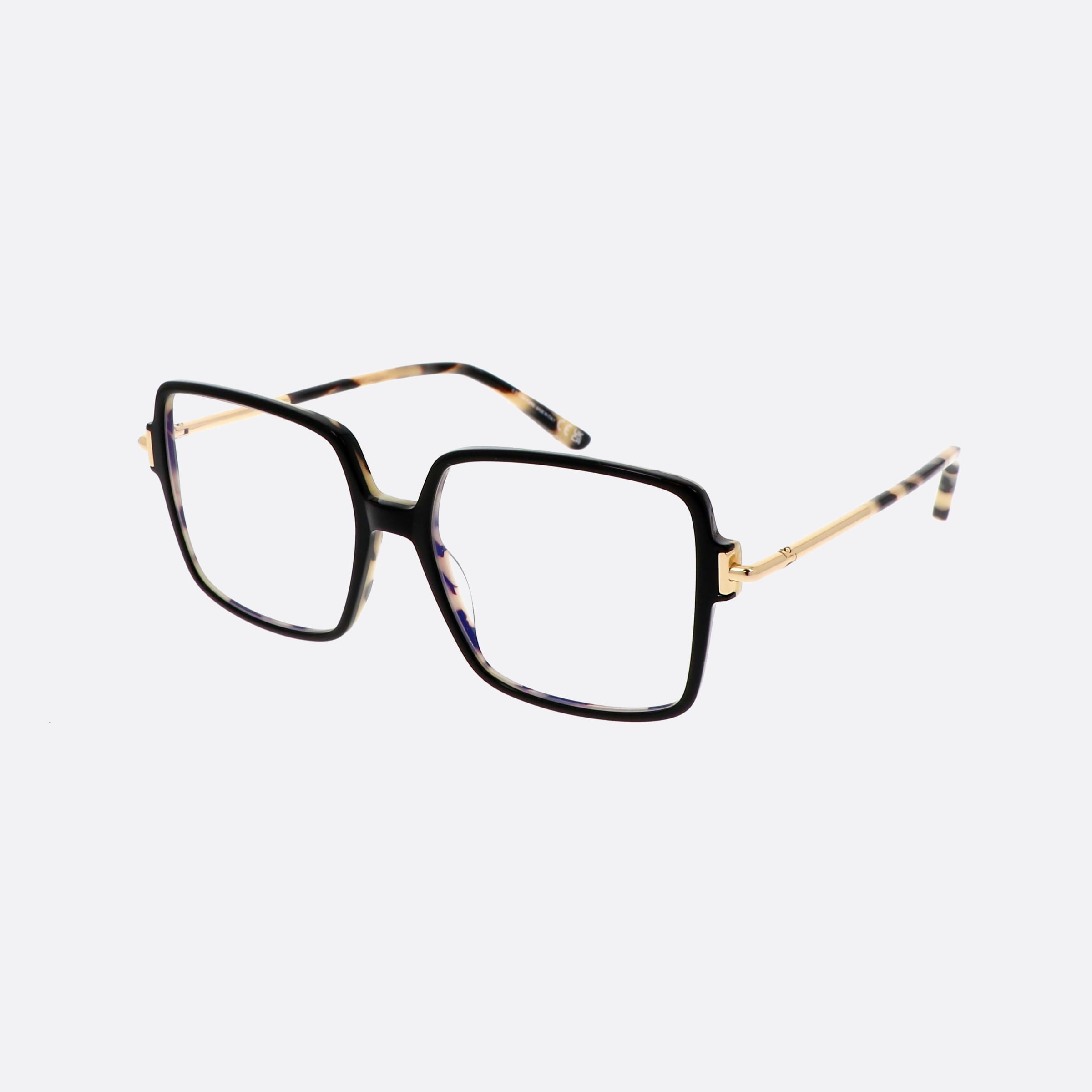 Tom 53mm Ford Ft5915 Black Geometric Women Eyeglasses - Main View