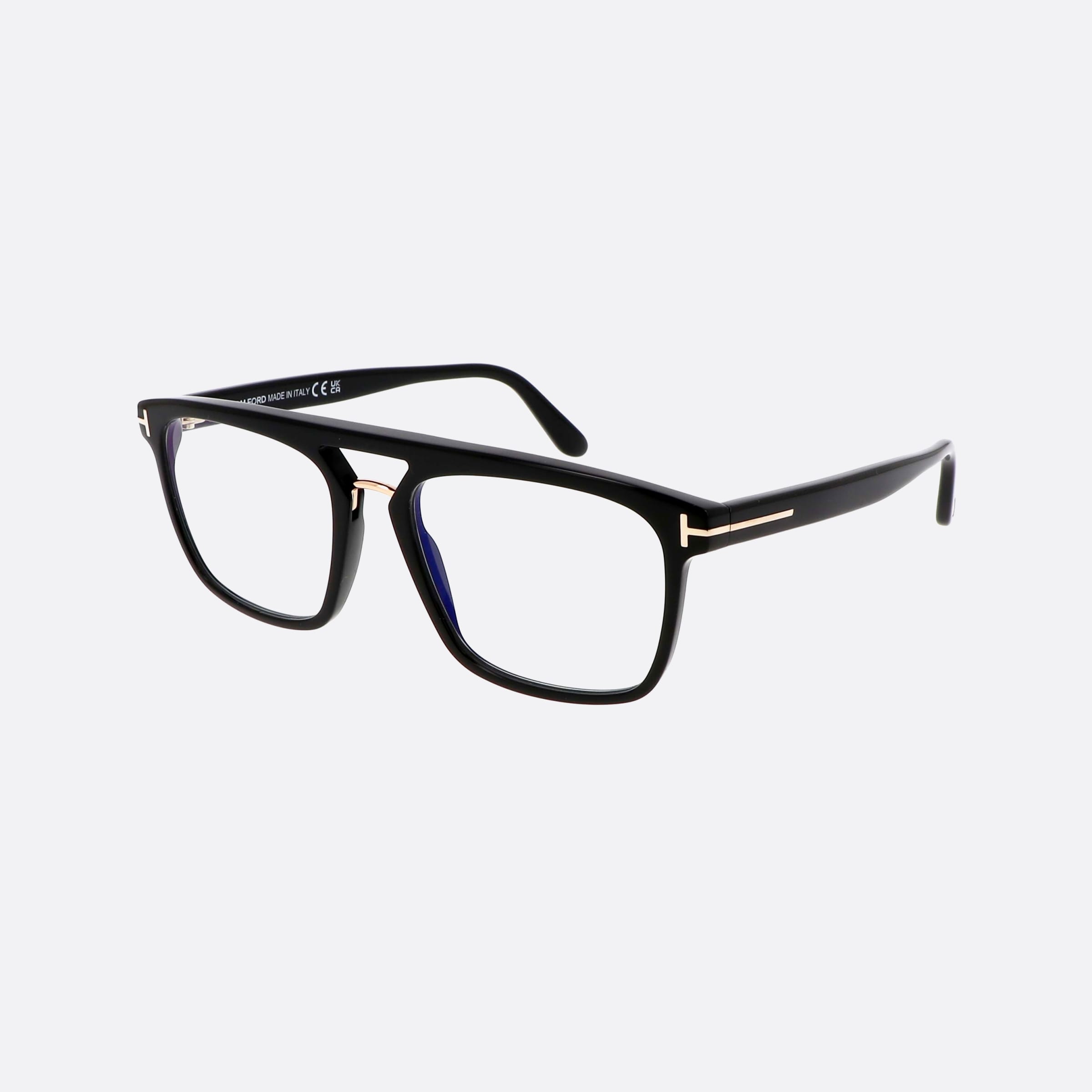 Tom 54mm Ford Ft5942 Black Geometric Men Eyeglasses - Main View