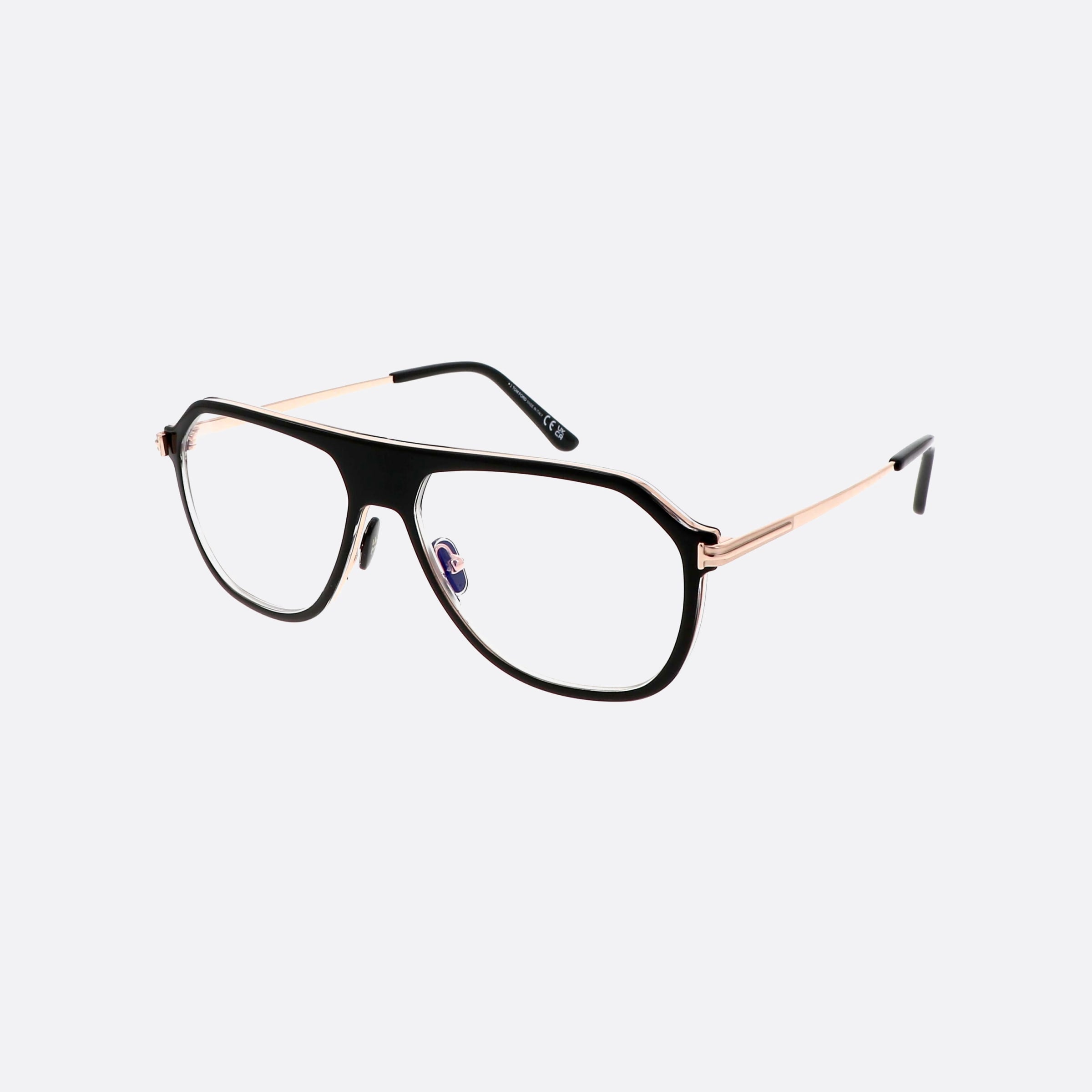 Tom 56mm Ford Ft5943 Black Pilot Men Eyeglasses - Main View