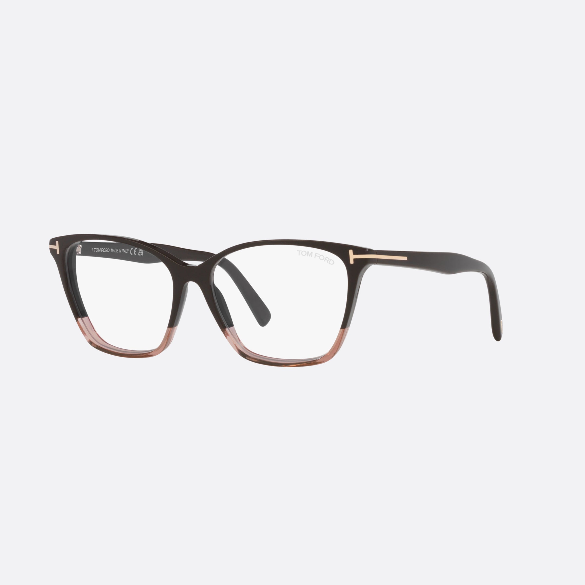 Tom 56mm Ford Ft5949 Brown Cat Eye Women Eyeglasses - Main View
