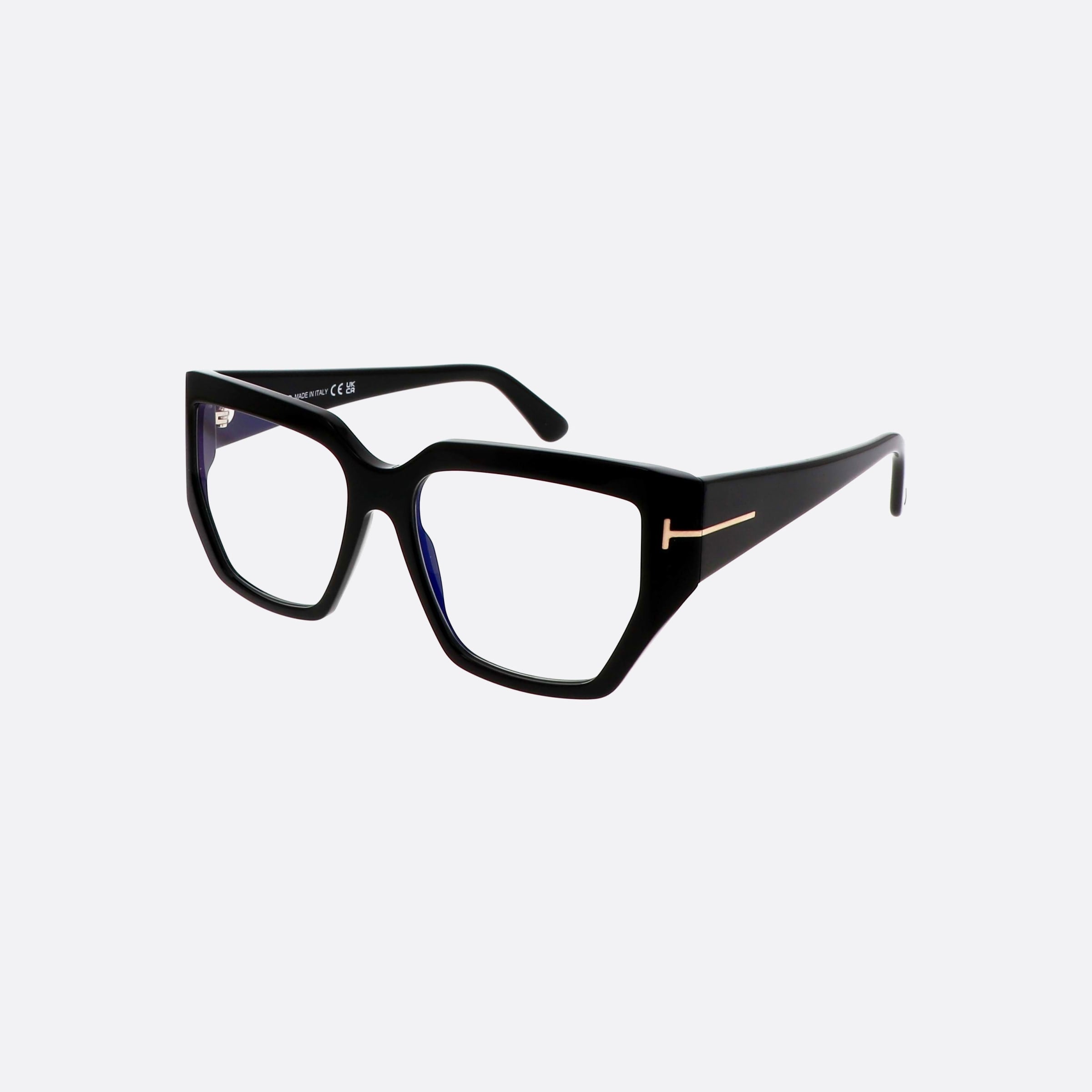 Tom 54mm Ford Ft5951 Black Geometric Women Eyeglasses - Main View
