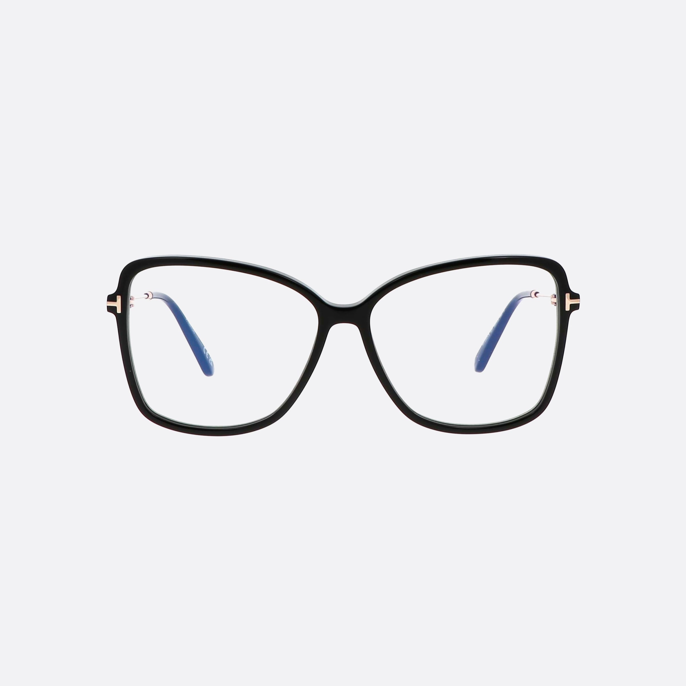 Tom 55mm Ford Ft5953 Black Butterfly Women Eyeglasses - Side View