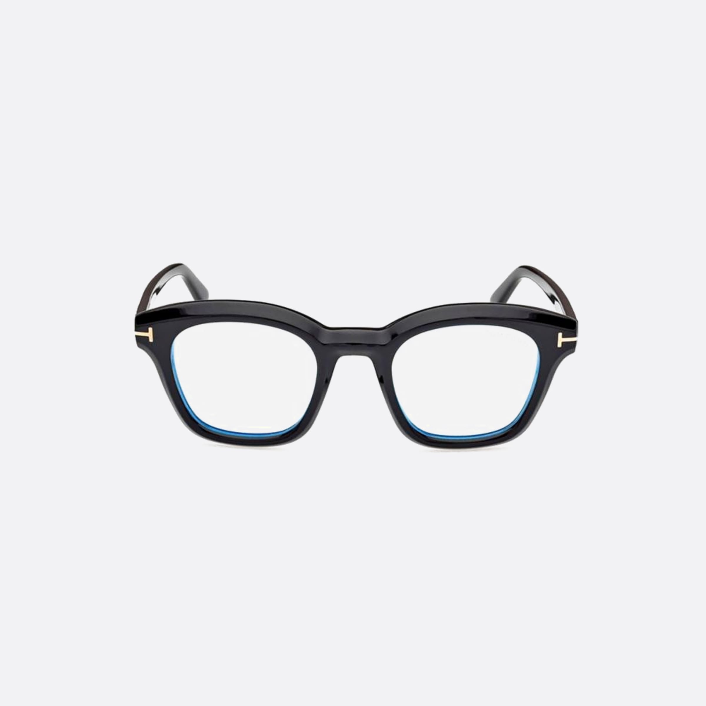 Tom 49mm Ford Ft5961 Black Geometric Unisex Eyeglasses - Main View