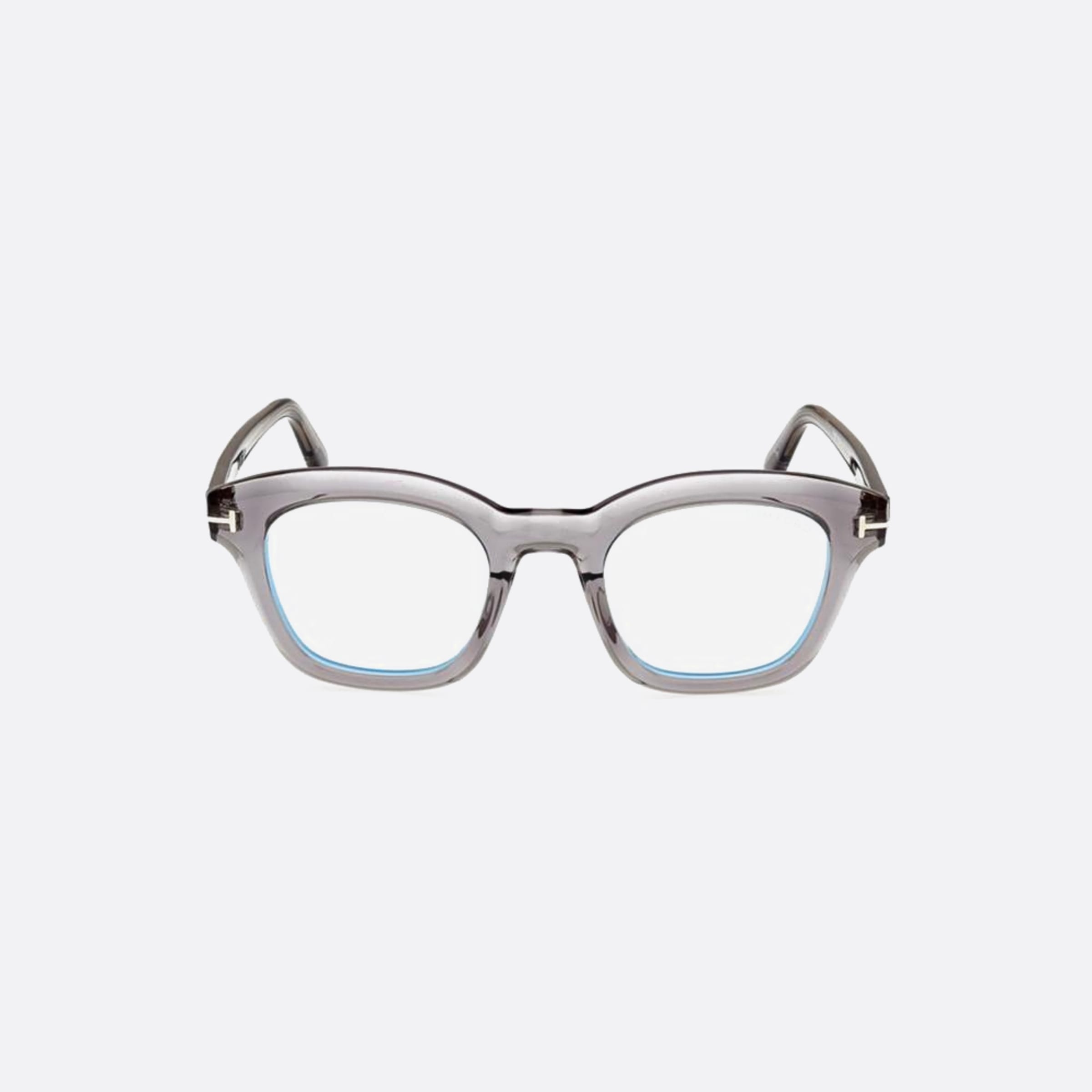 Tom 49mm Ford Ft5961 Grey Geometric Unisex Eyeglasses - Main View