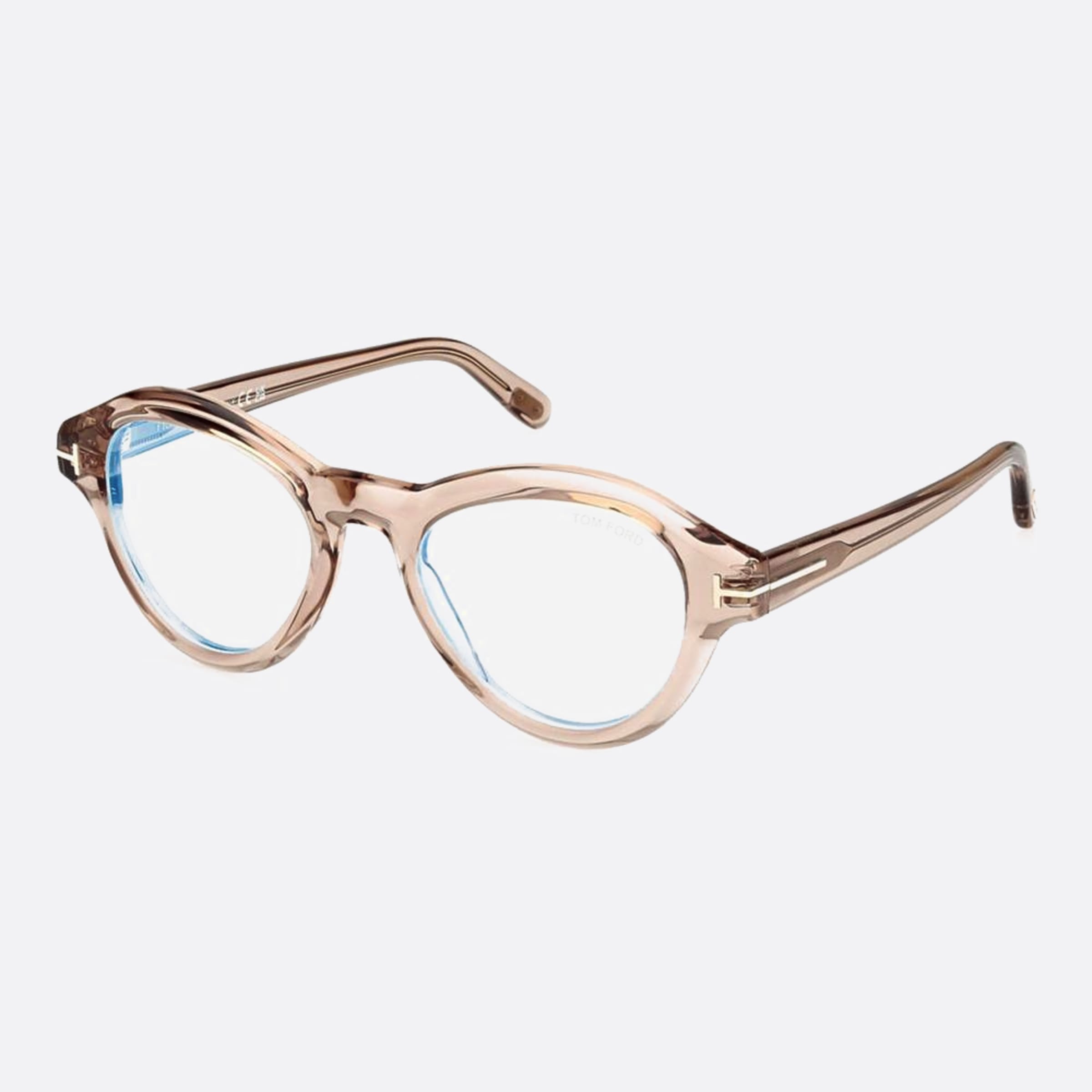 Tom 50mm Ford Ft5962 Pink Geometric Men Eyeglasses - Side View