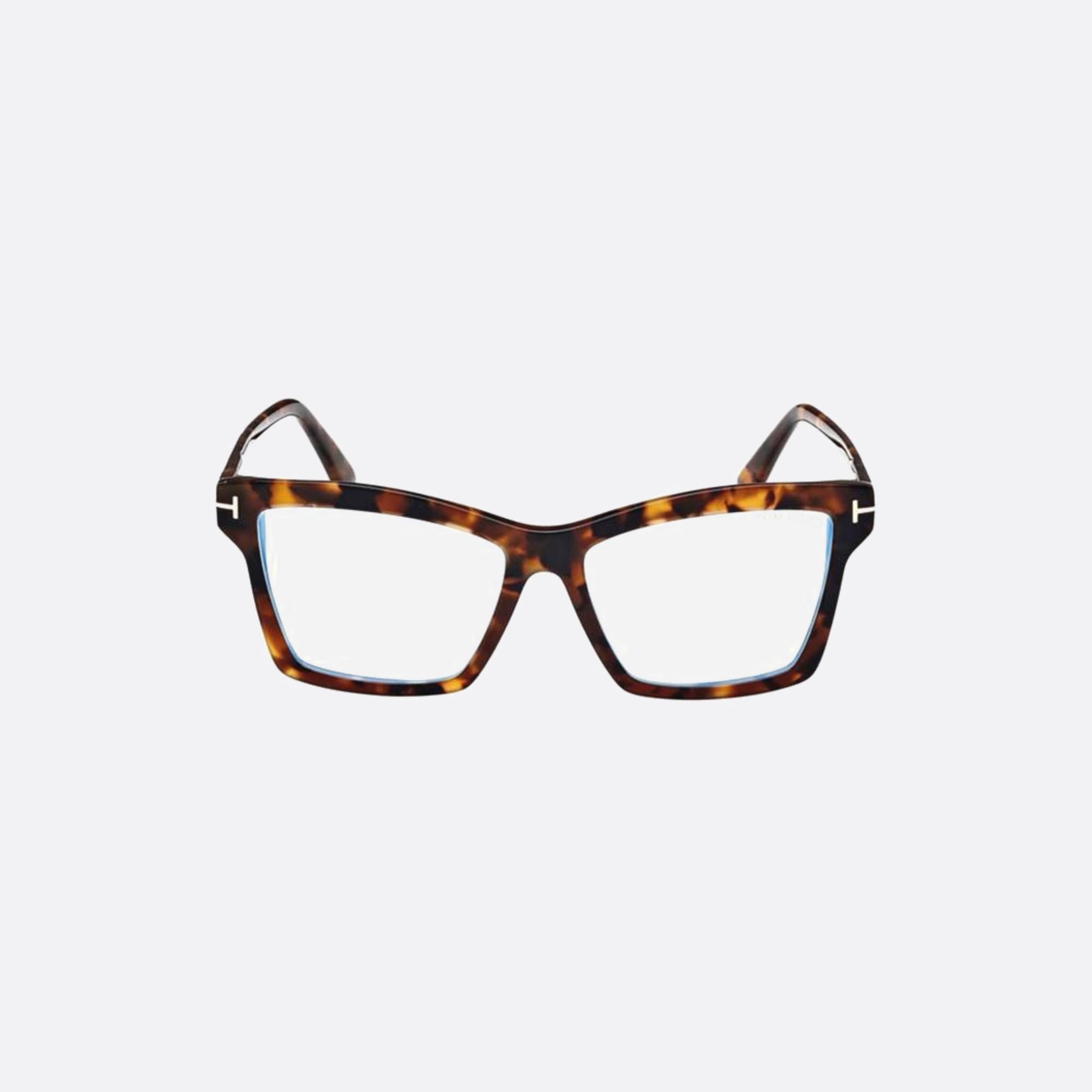 Tom 54mm Ford Ft5964 Havana Squared Women Eyeglasses - Main View