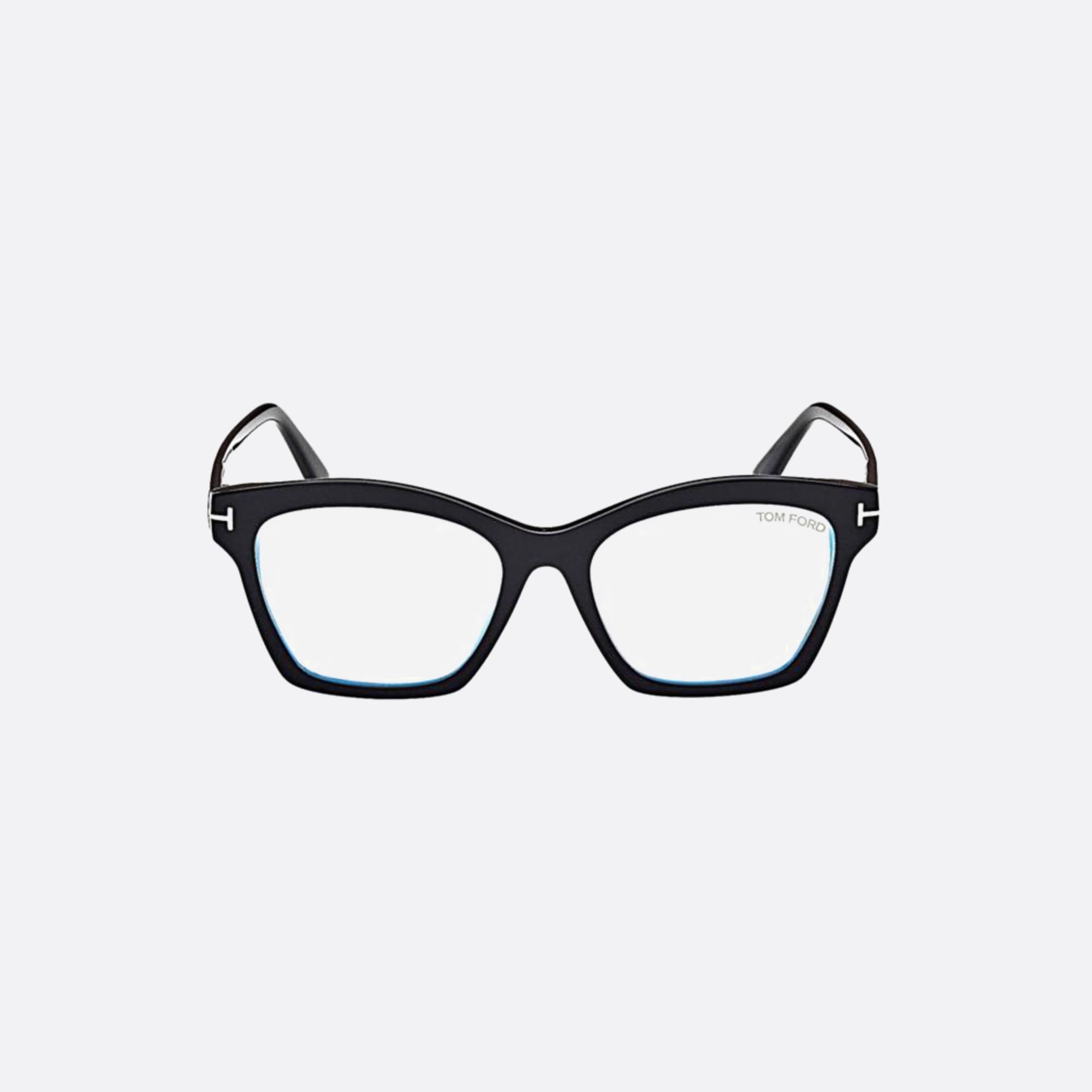 Tom 53mm Ford Ft5965 Black Geometric Women Eyeglasses - Main View