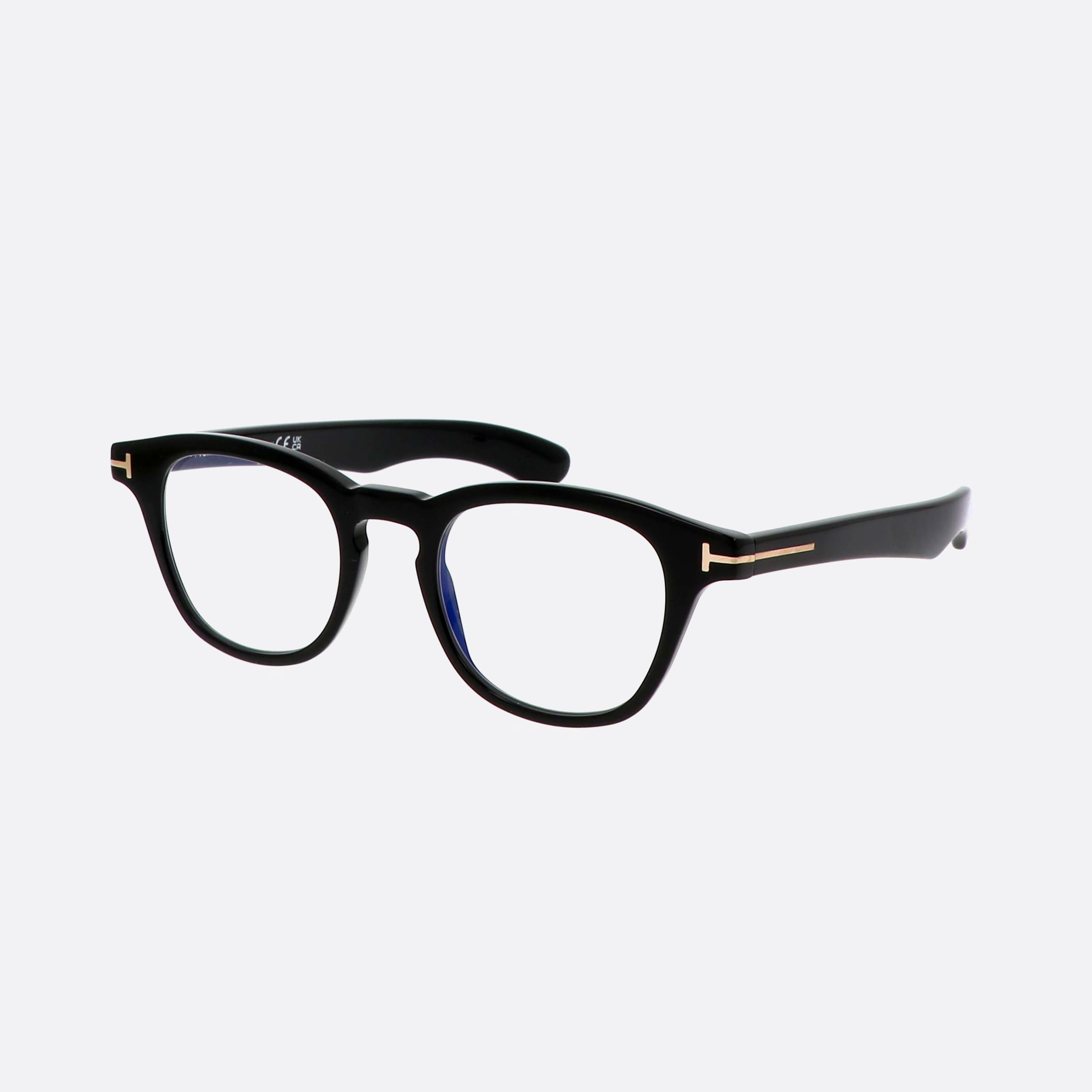 Tom 47mm Ford Ft5976 Black Oval Unisex Eyeglasses - Main View